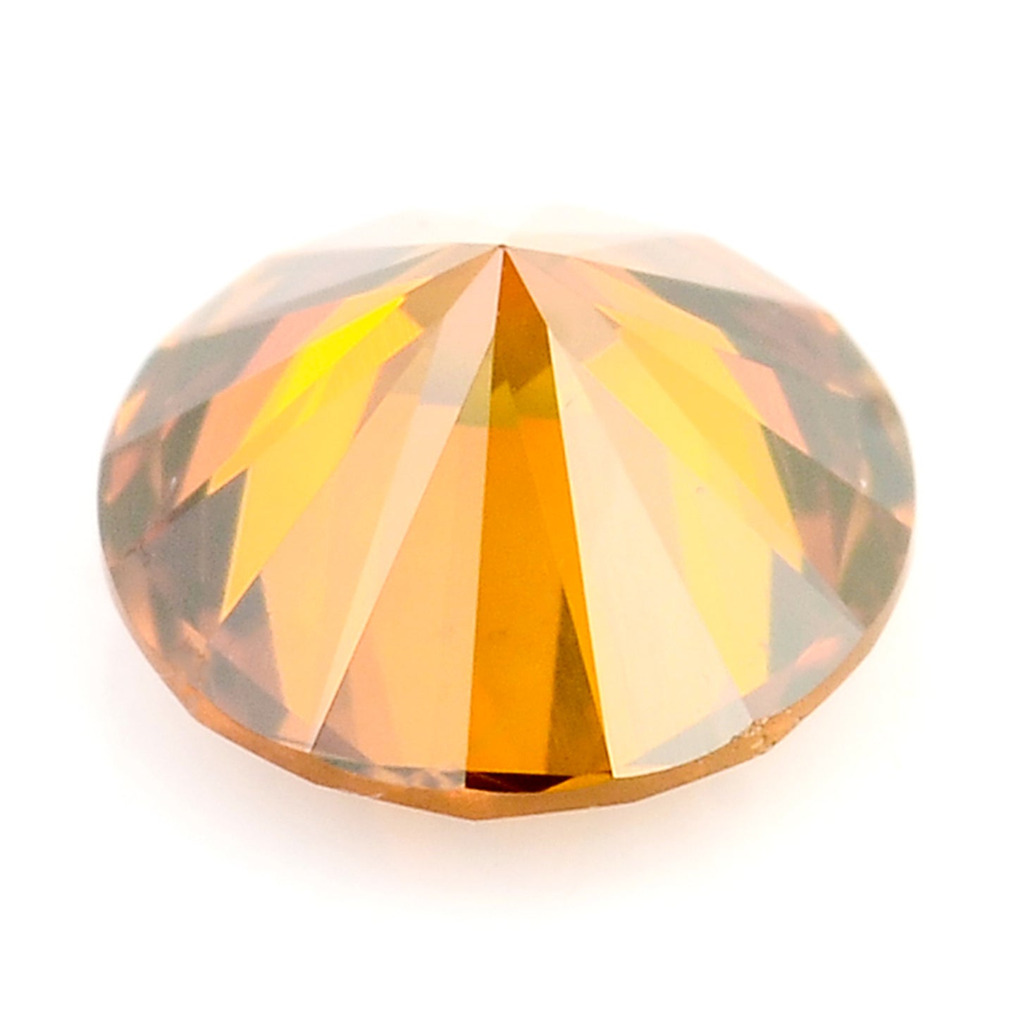 0.28 Red Diamond Round Loose Gemstone