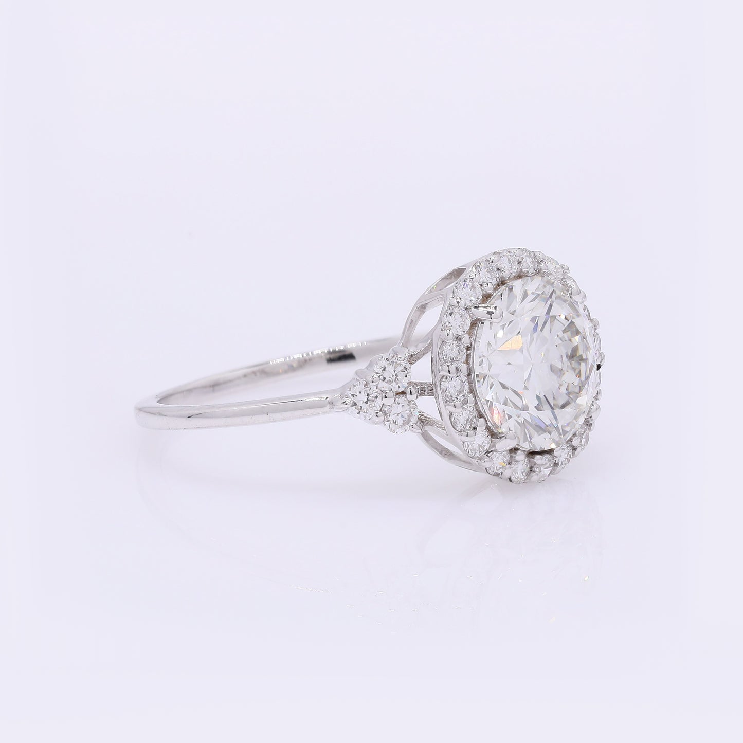 2.44 Carats Lab Grown Diamond 14K Gold Ring