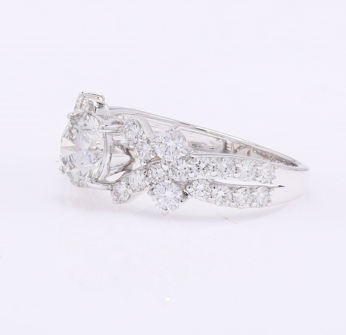 2.02 Carats Lab Grown Diamond 14K Gold Ring