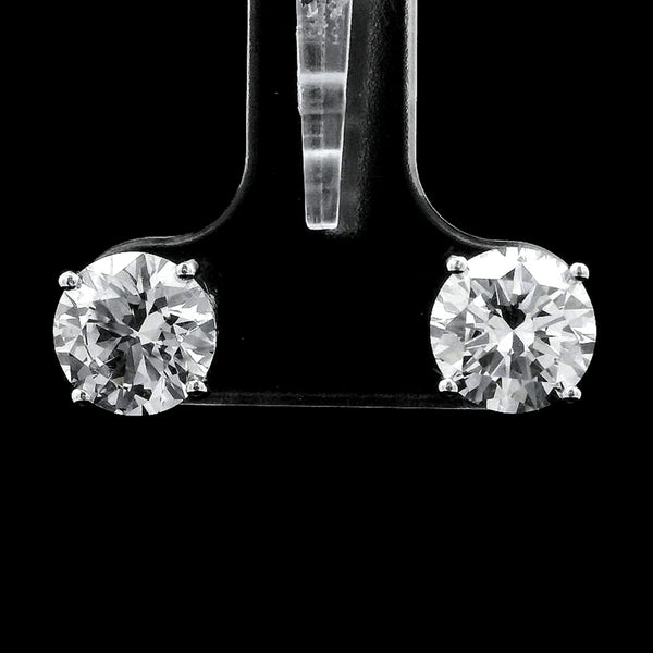 3.01 Carats Lab Grown Diamond 14K Gold Earrings