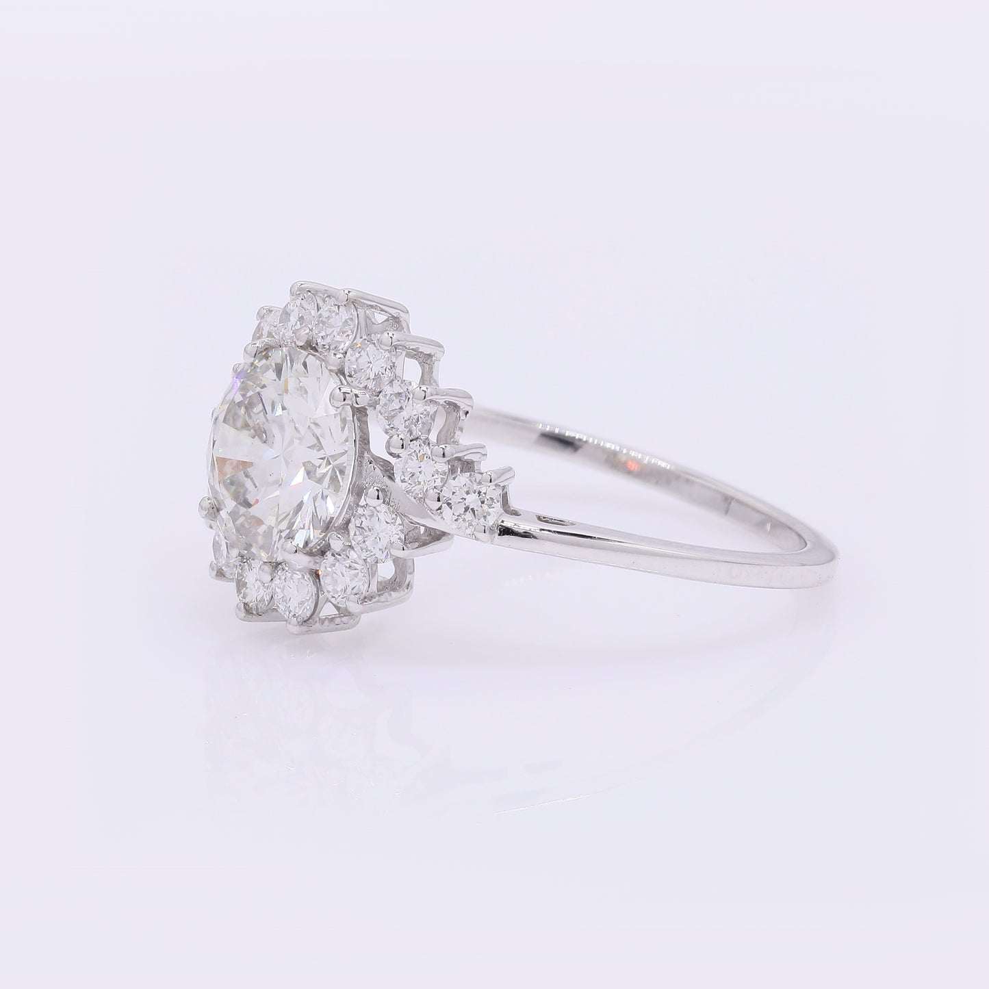 2.02 Carats Lab Grown Diamond 14K Gold Ring