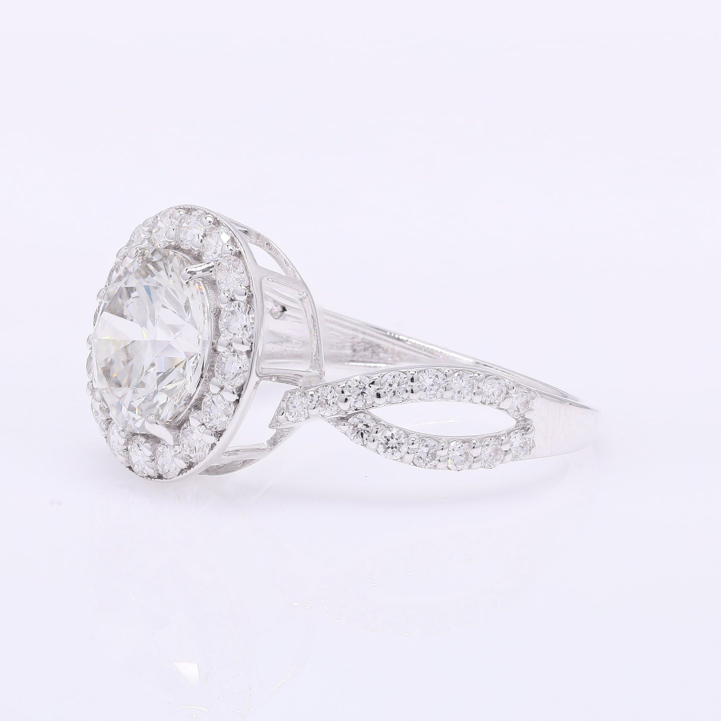 3.01 Carats Lab Grown Diamond 14K Gold Ring
