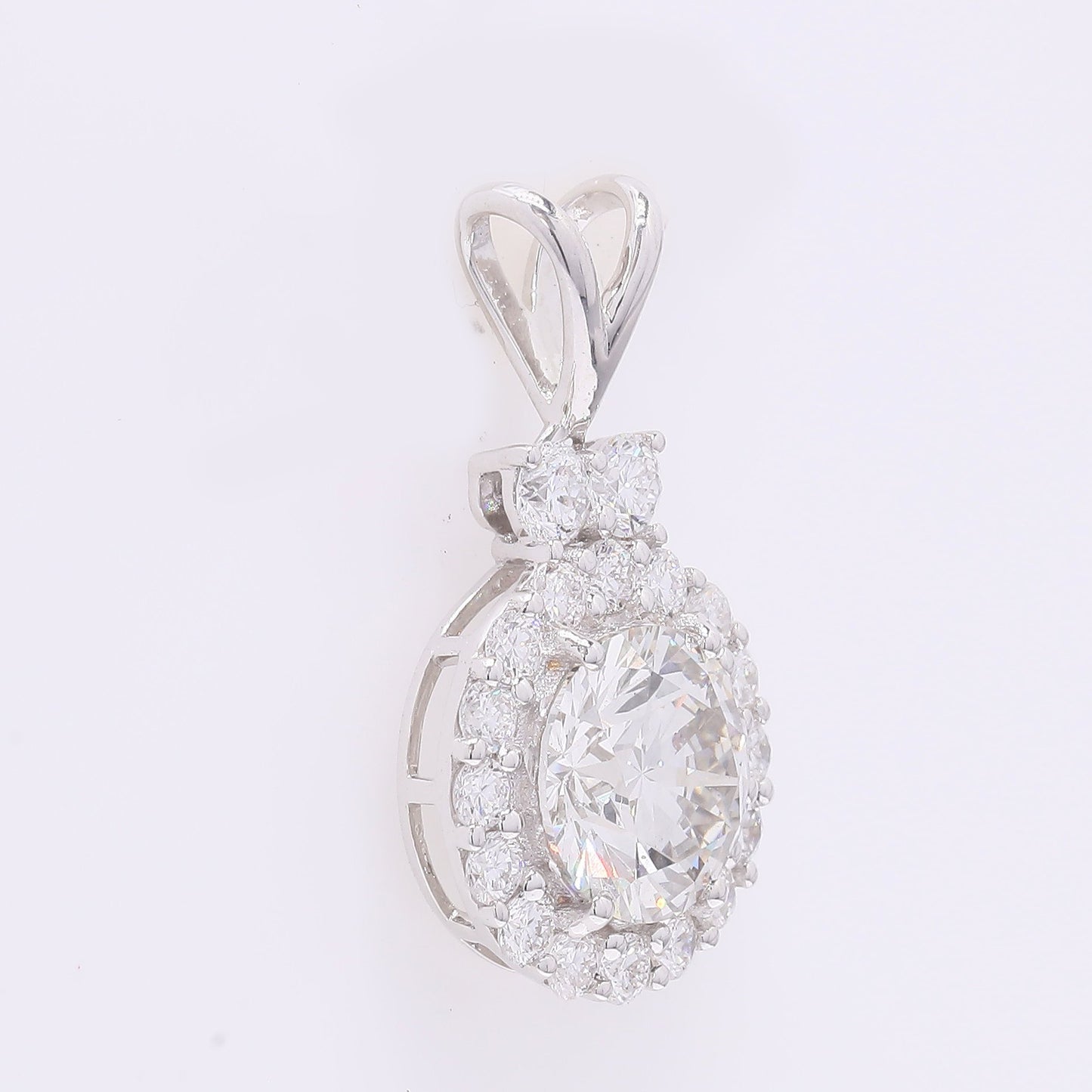 2.17 Carats Lab Grown Diamond 14K Gold Pendant