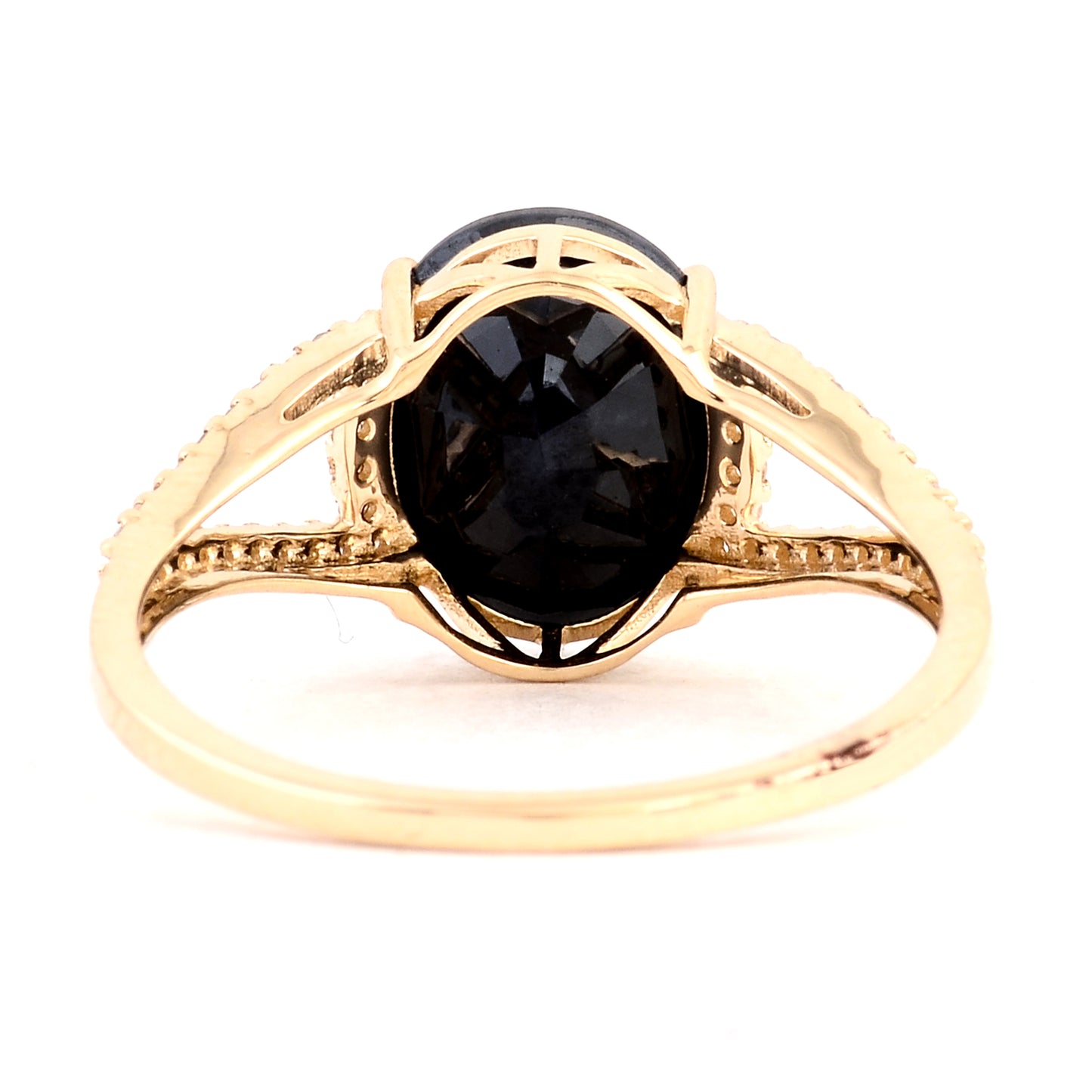 3.04 Carats Natural Codundum Sapphire 14K Gold Ring