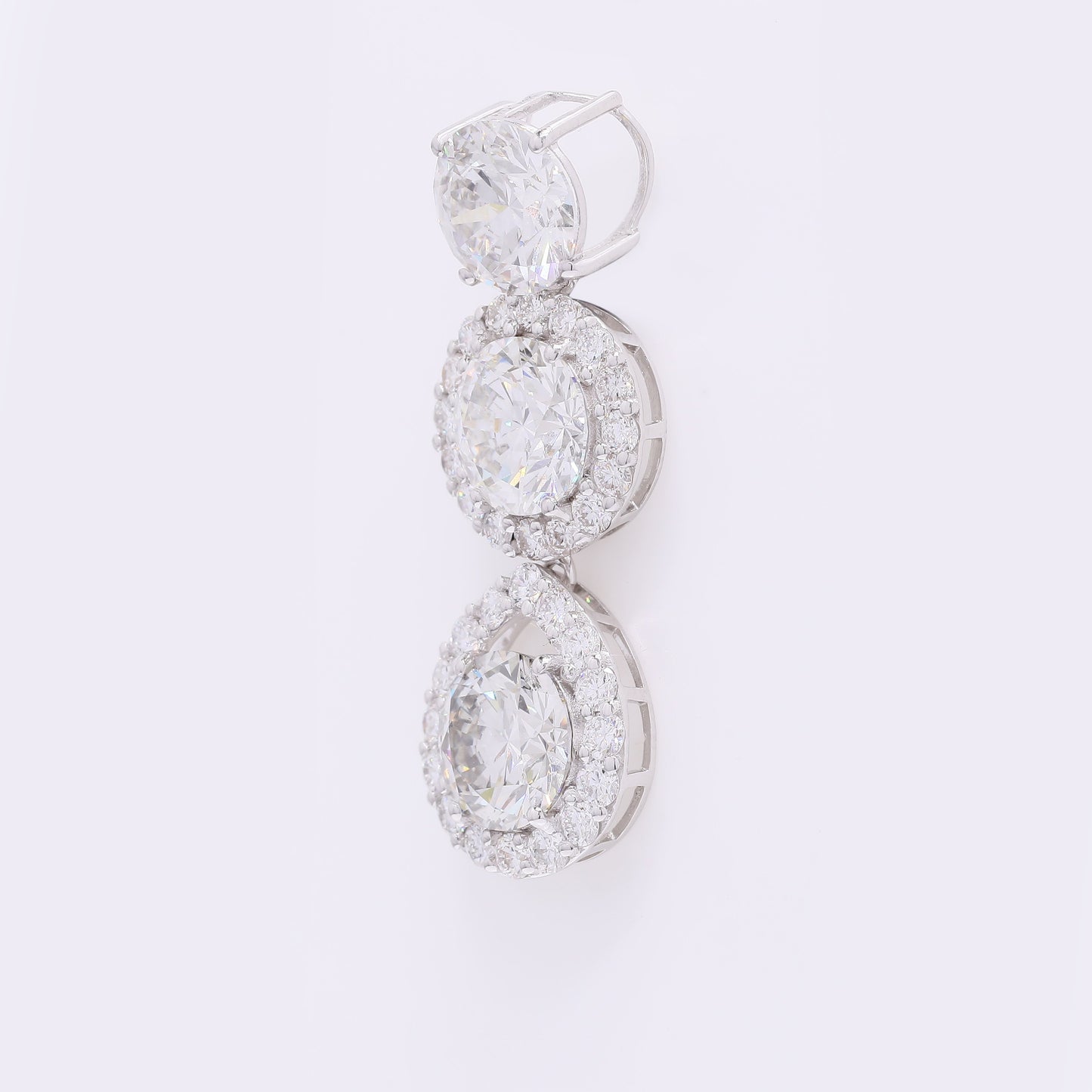 5.71 Carats Lab Grown Diamond 14K Gold Pendant
