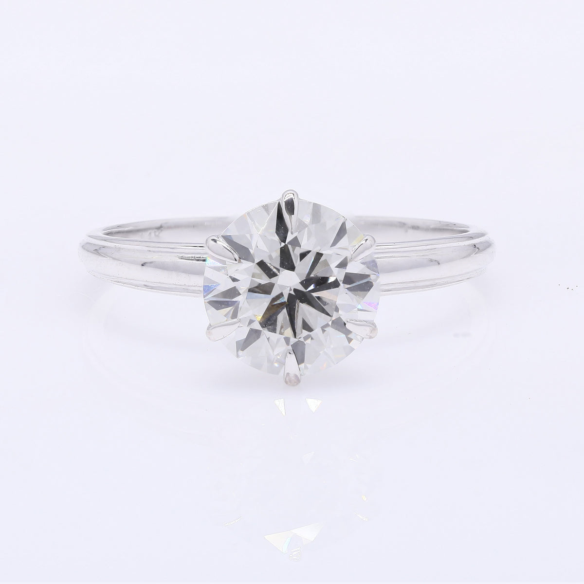 2.03 Carats Lab Grown Diamond 14K Gold Ring
