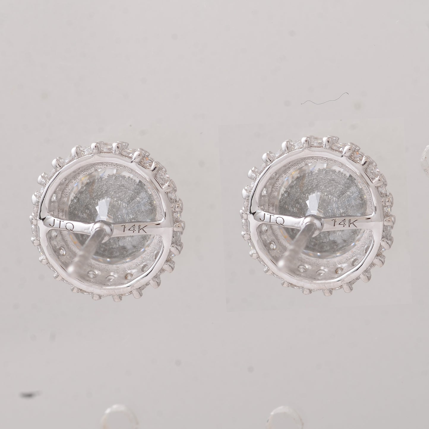 4.67 Carats Lab Grown Diamond 14K Gold Earrings