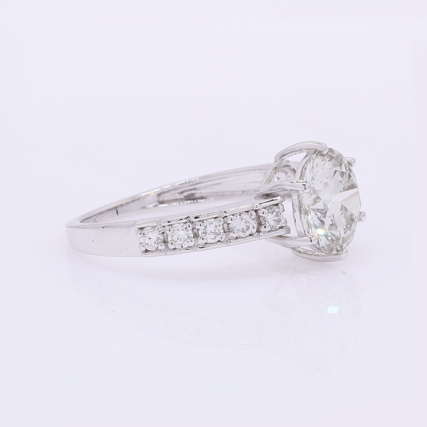 2.30 Carats Lab Grown Diamond 14K Gold Ring