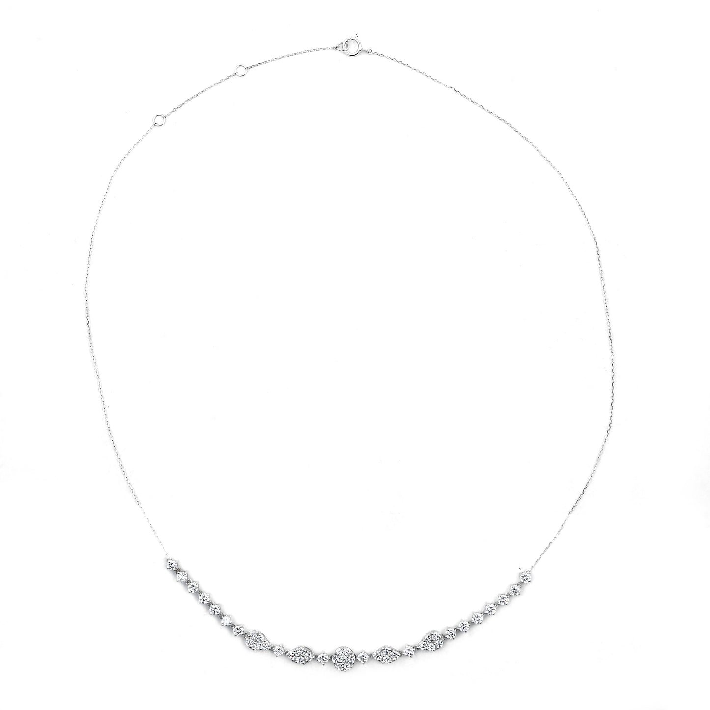 2.12 Carats Lab Grown Diamond 14K Gold Necklace