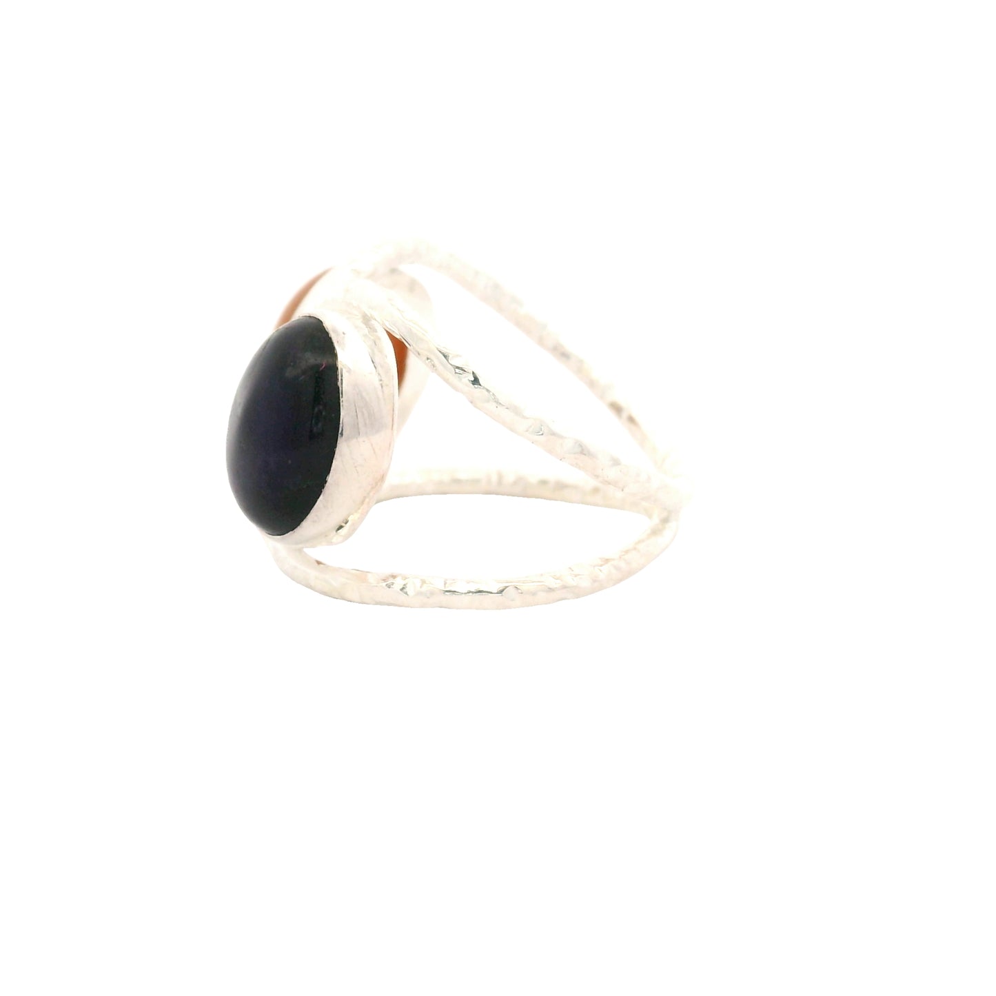 13.20 Ct Amethyst, Moonstone 925 Sterling Silver Ring