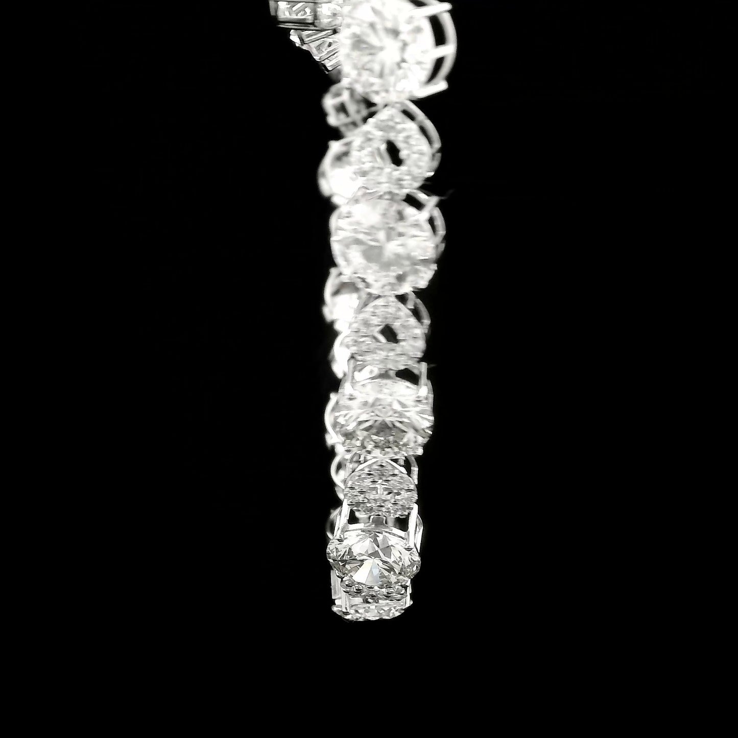65.58 Ct Round Lab Grown Diamond 14K Gold Necklace