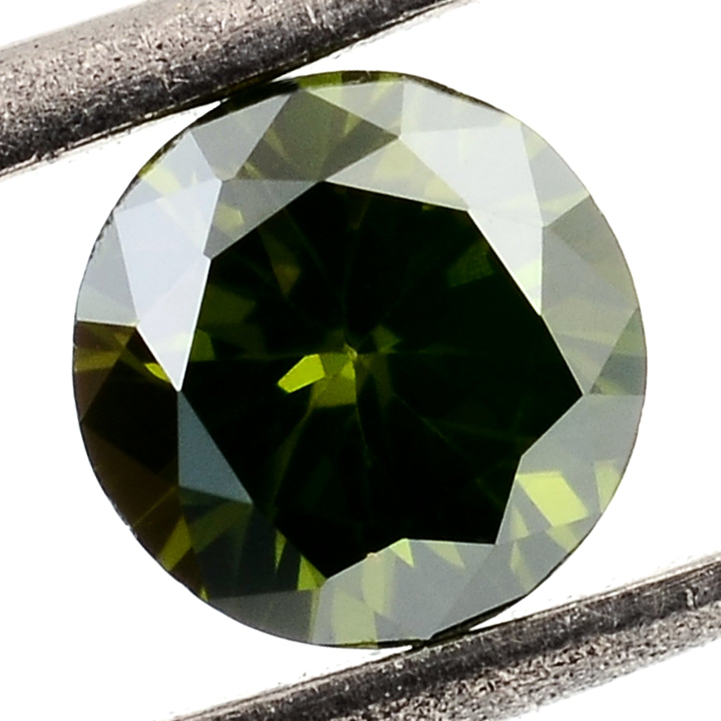 0.52 Green Diamond Round Loose Gemstone