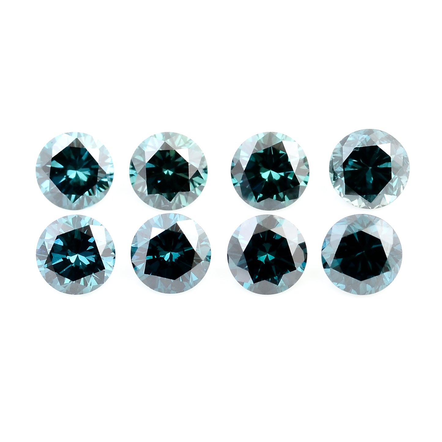 0.72 Blue Diamond Round Loose Gemstone