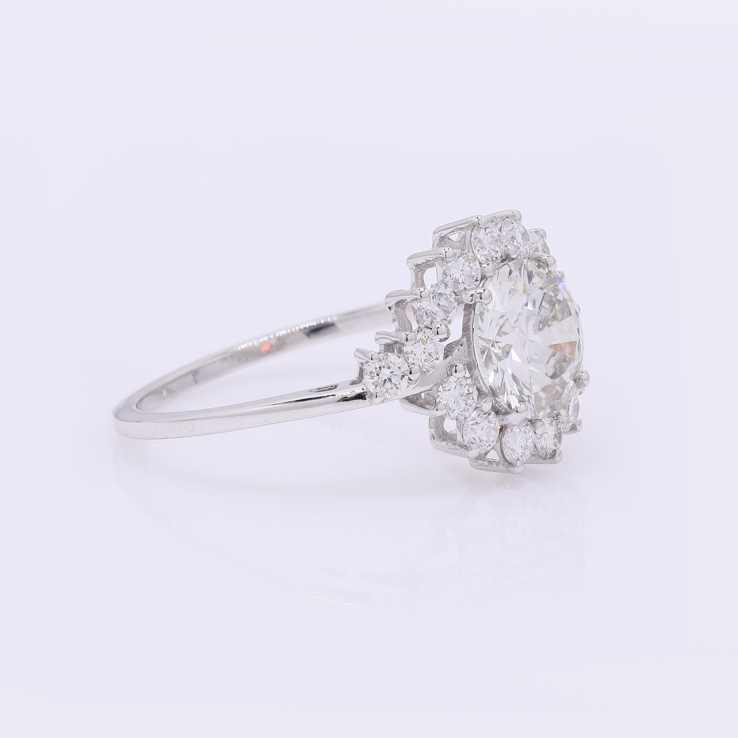 2.02 Carats Lab Grown Diamond 14K Gold Ring