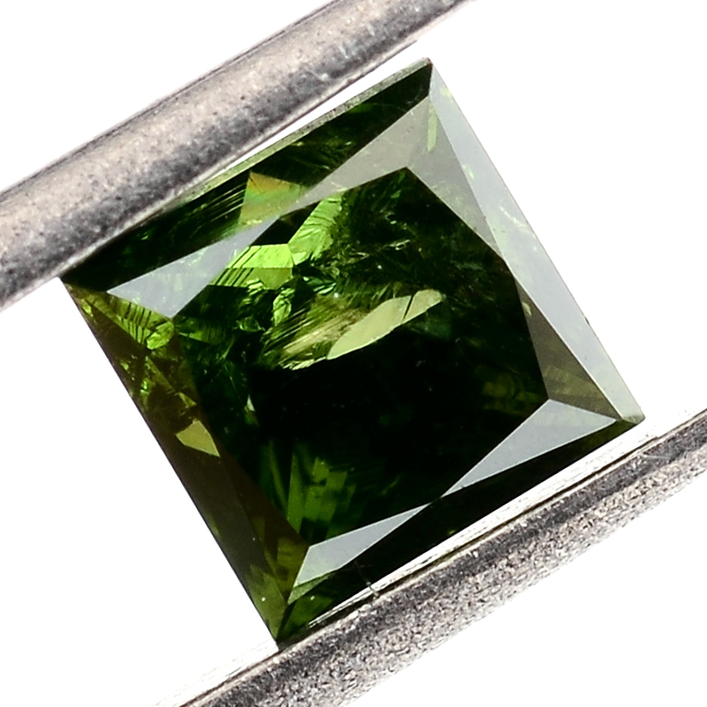 0.66 Green Diamond Sqaure Loose Gemstone