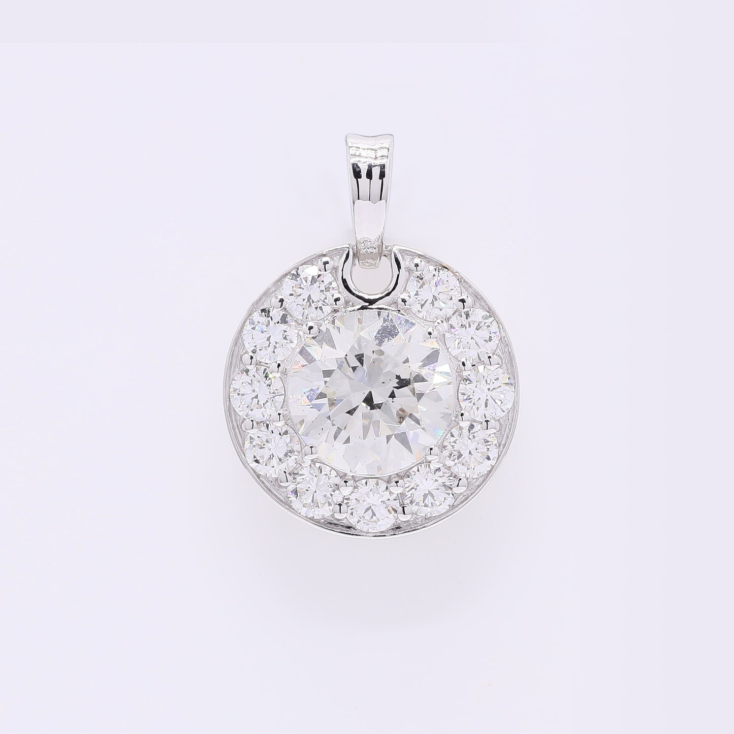 2.30 Carats Lab Grown Diamond 14K Gold Pendant