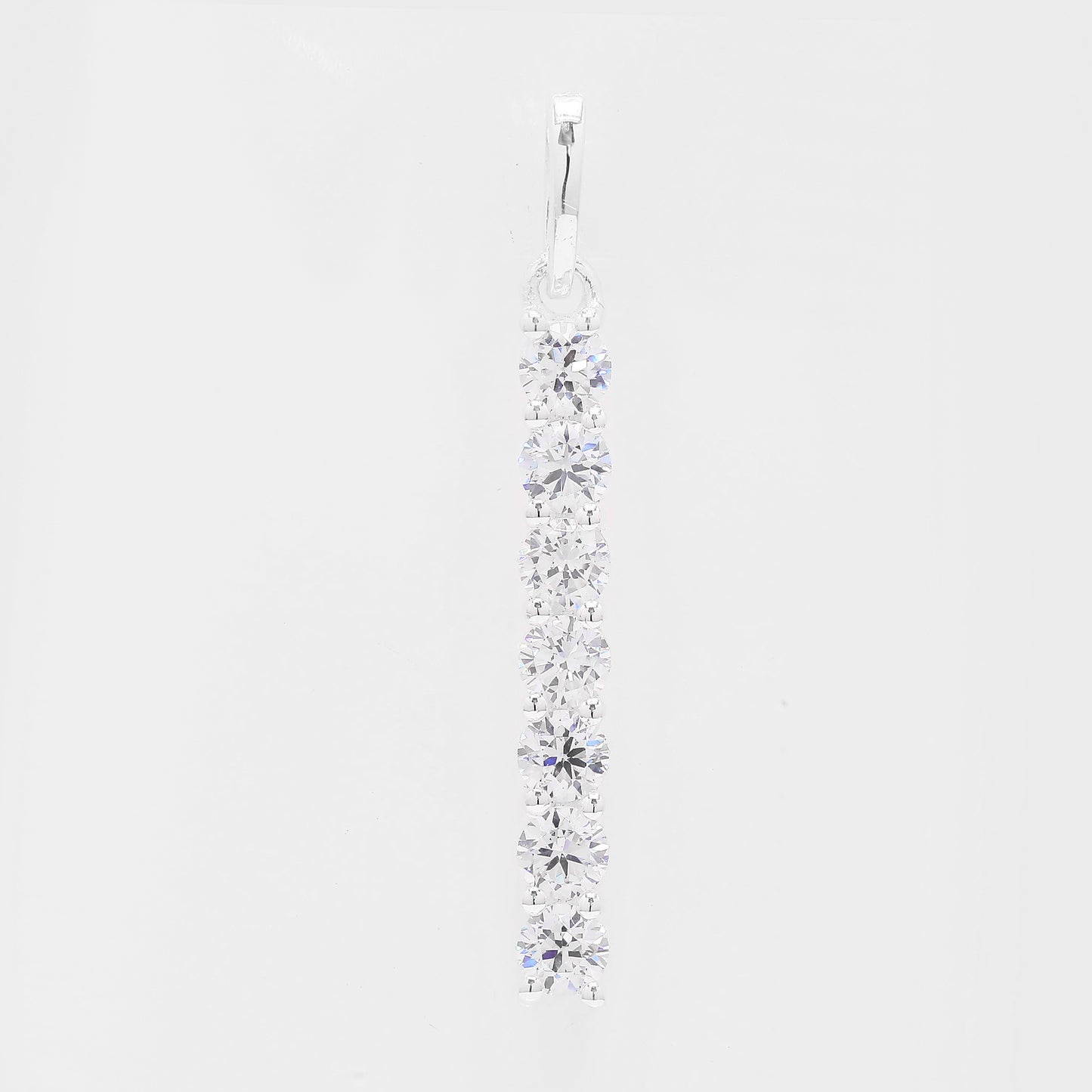 1.20 Ct Round Cubic Zirconia 925 Silver Pendant