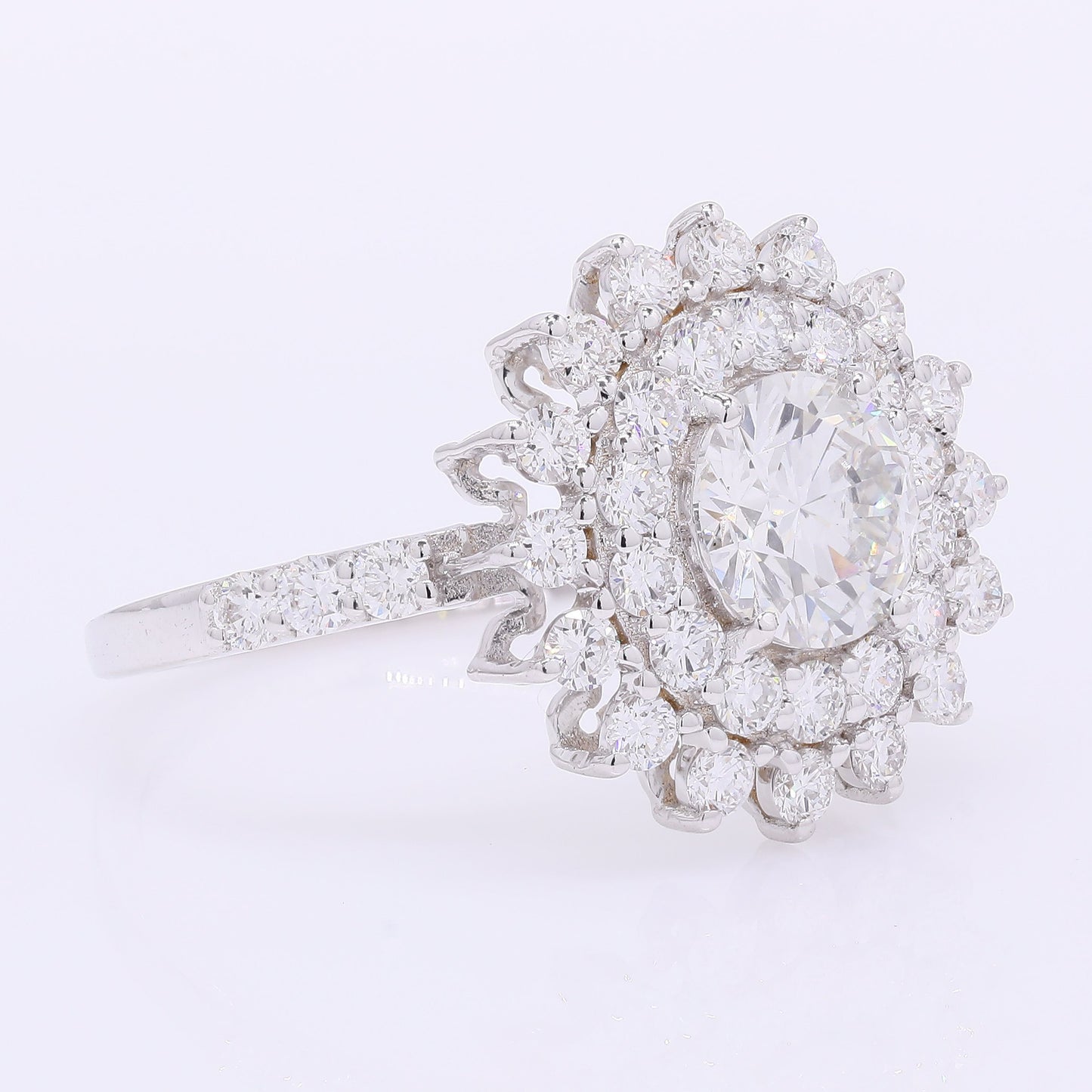 2.05 Carats Lab Grown Diamond 14K Gold Ring