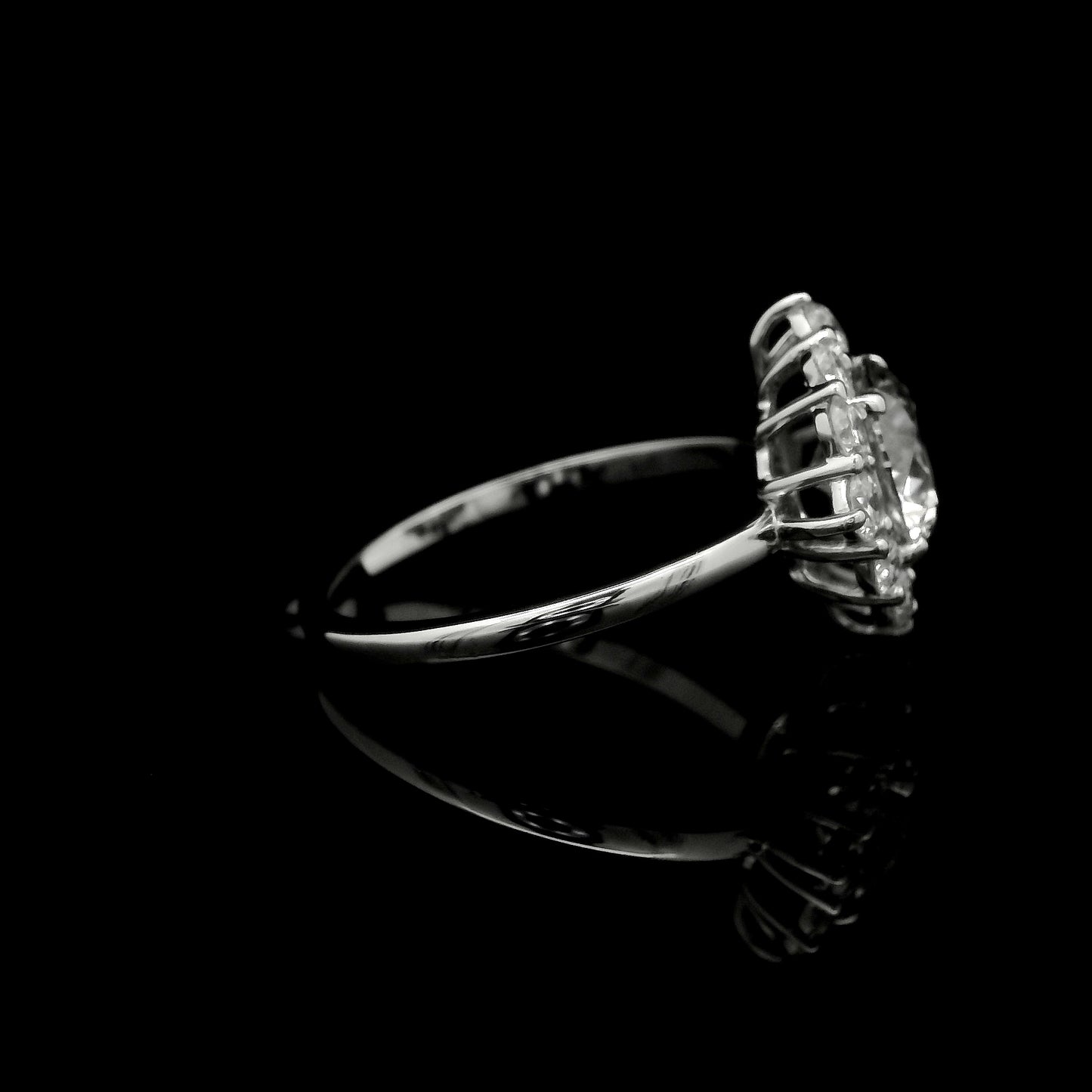 2.15 Carats Lab Grown Diamond 14K Gold Ring