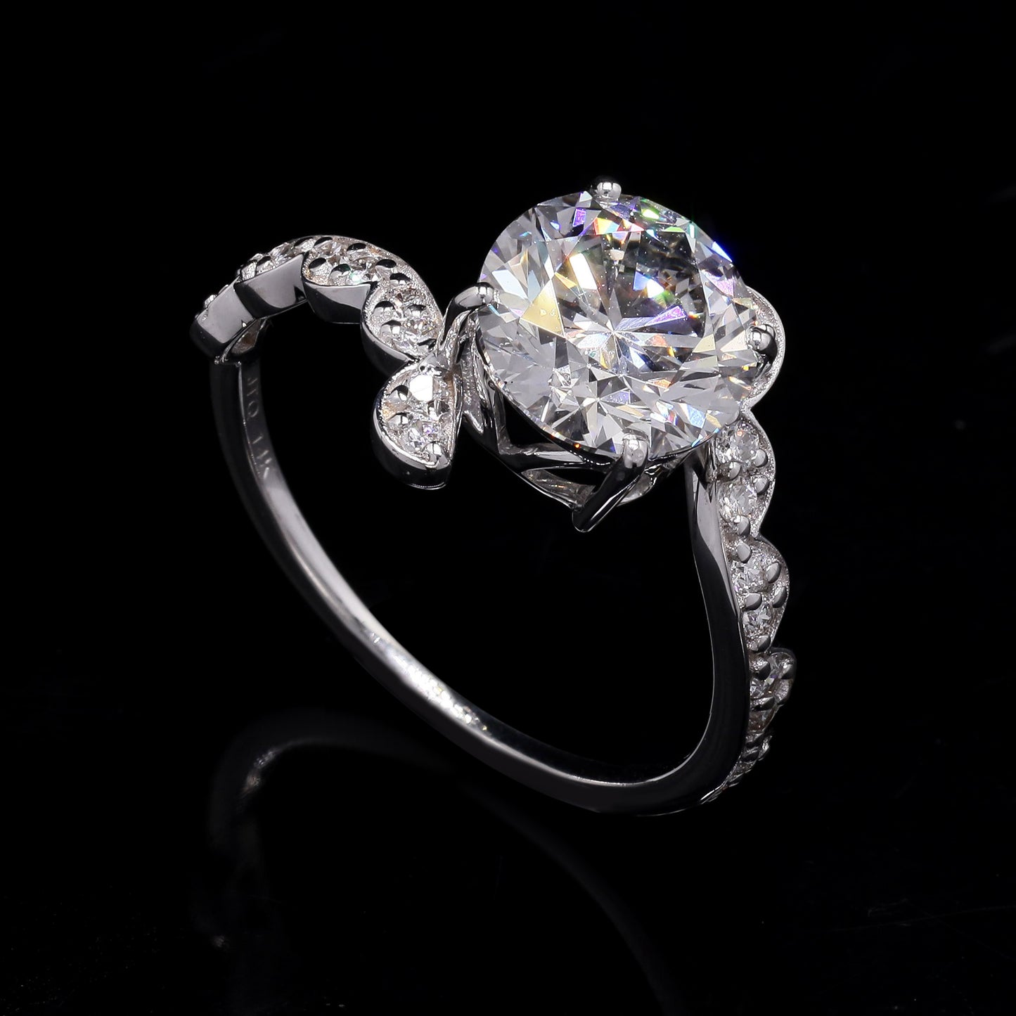 2.38 Carats Lab Grown Diamond 14K Gold Ring