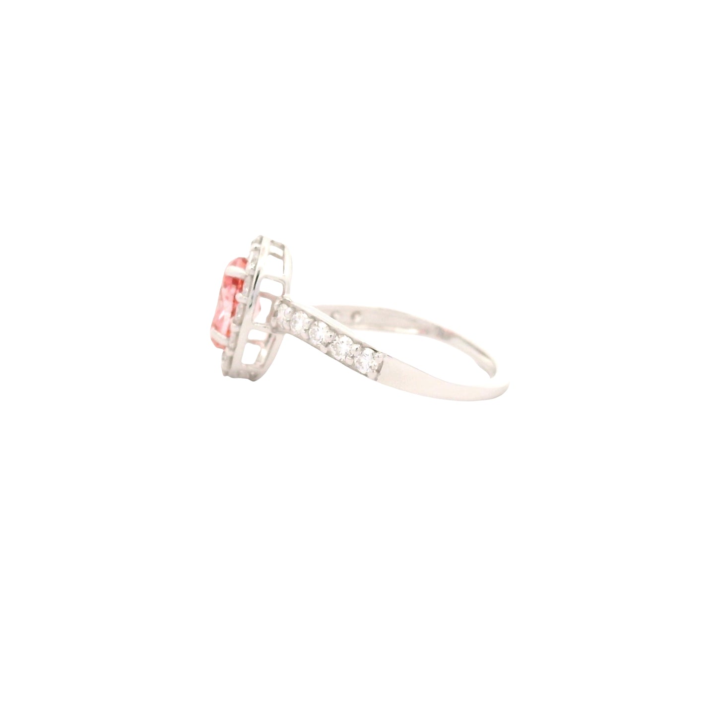 1.59 Carats Pink Lab Grown Diamond 14K Gold Ring