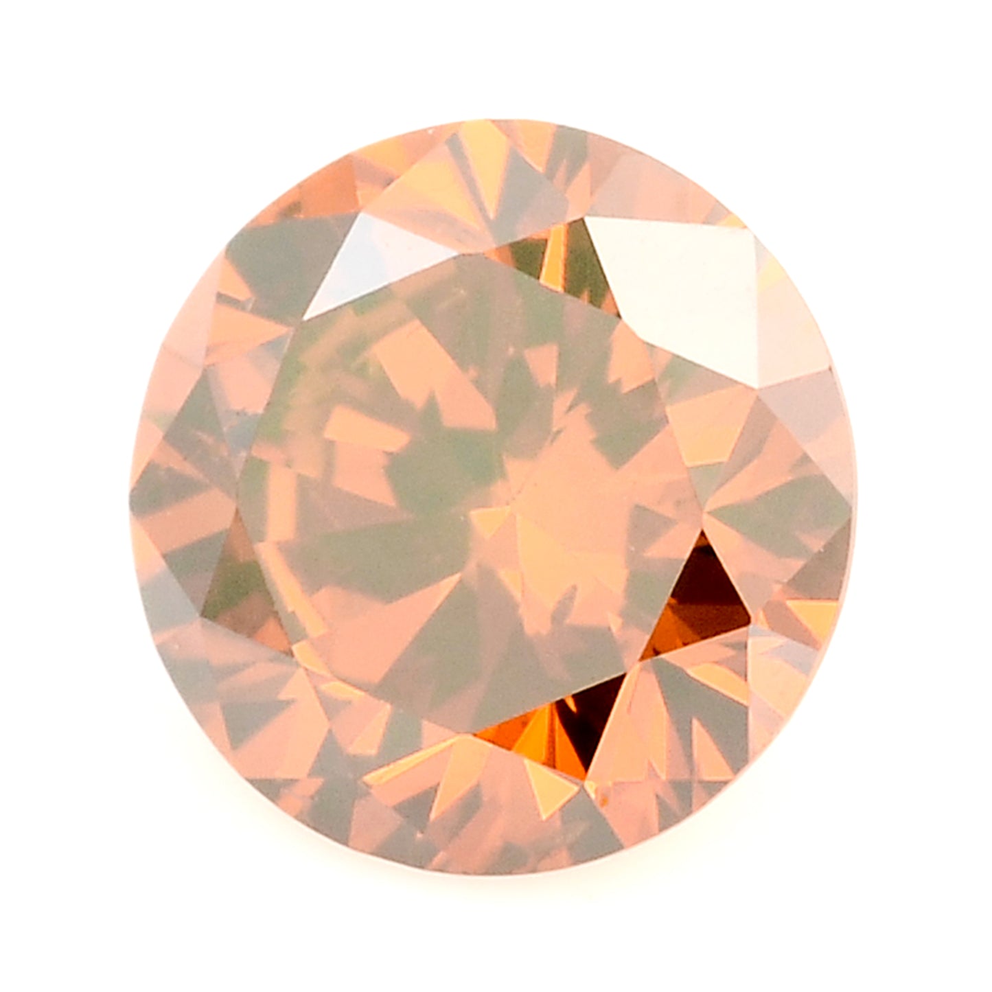 0.24 Red Diamond Round Loose Gemstone