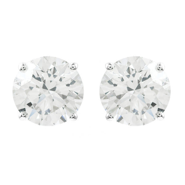 3.19 Carats Lab Grown Diamond 14K Gold Earrings