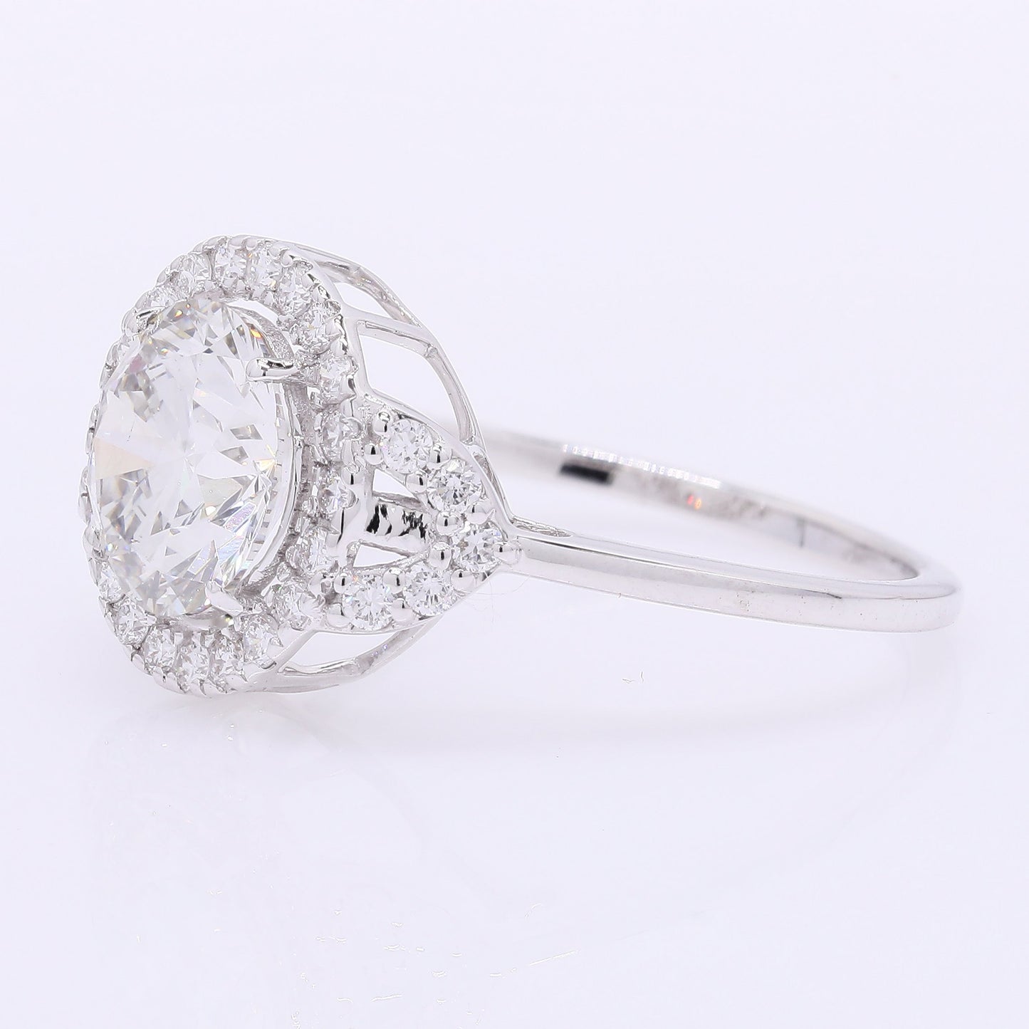 2.53 Carats Lab Grown Diamond 14K Gold Ring