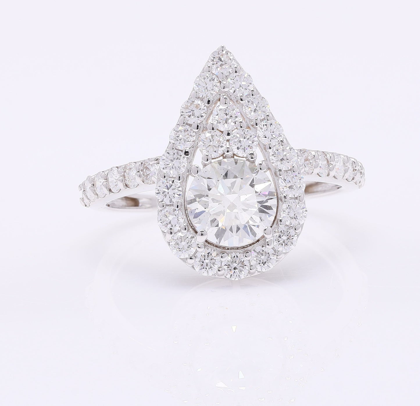 2.07 Carats Lab Grown Diamond 14K Gold Ring