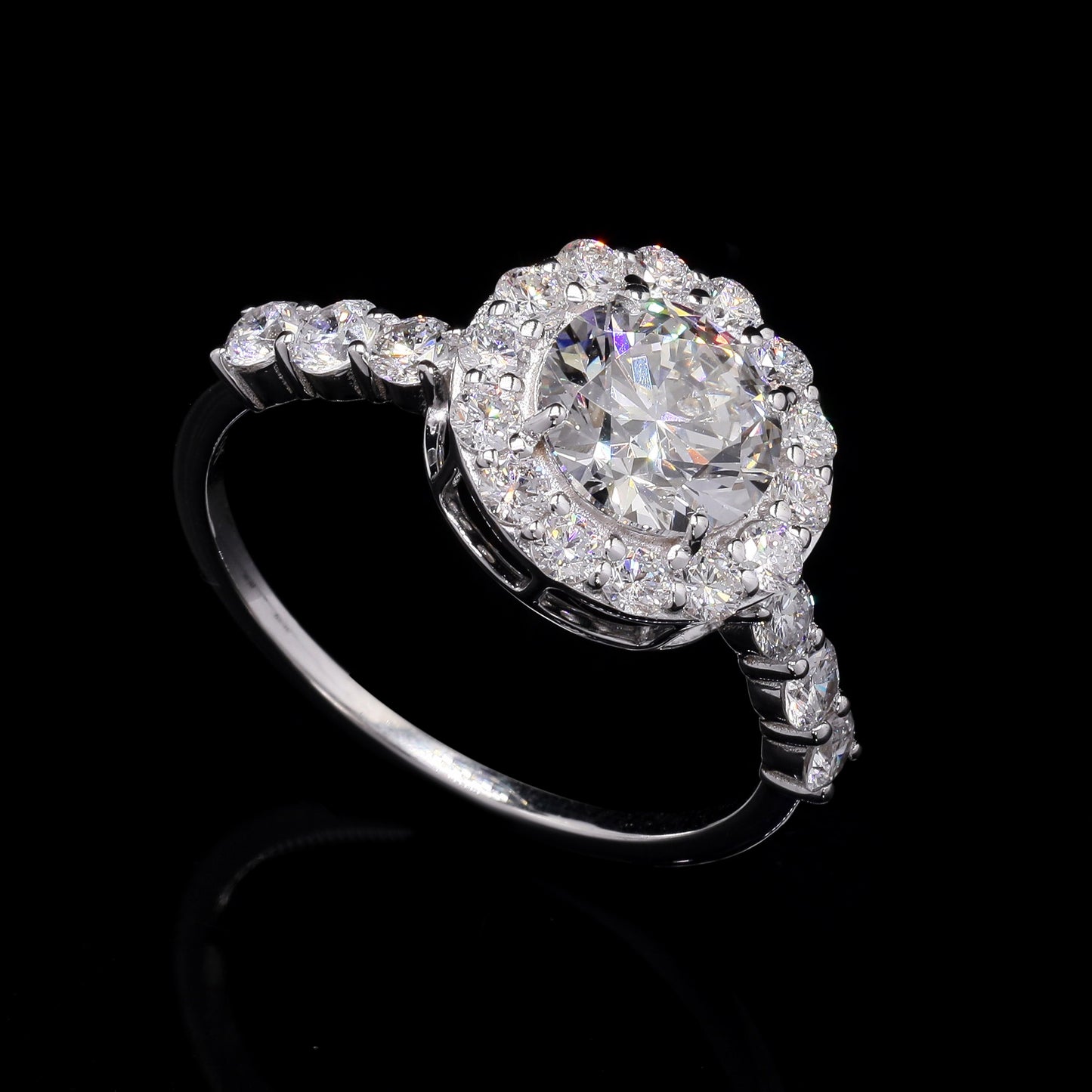 2.14 Carats Lab Grown Diamond 14K Gold Ring