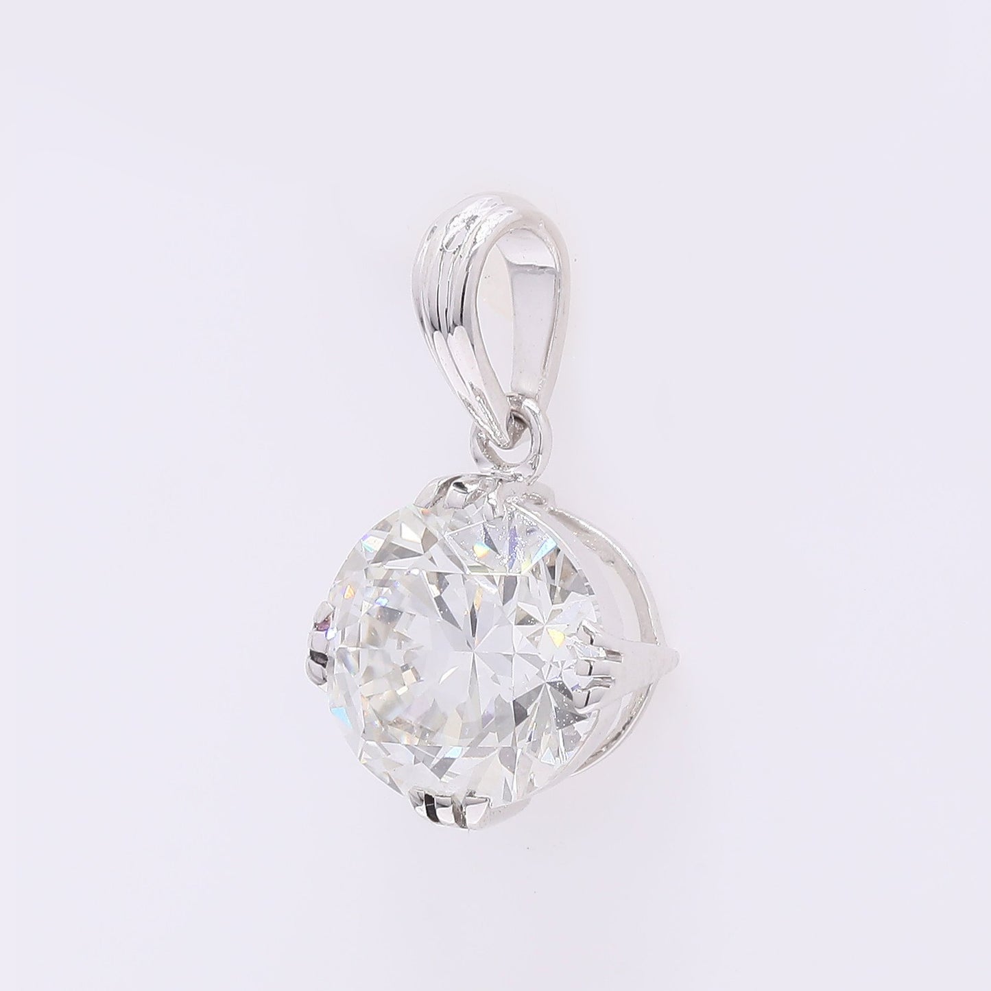 2.00 Carats Lab Grown Diamond 14K Gold Pendant