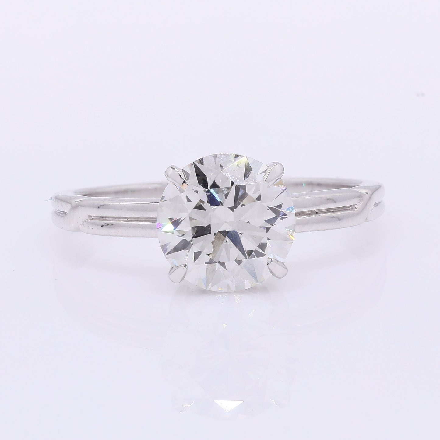 2.11 Carats Lab Grown Diamond 14K Gold Ring