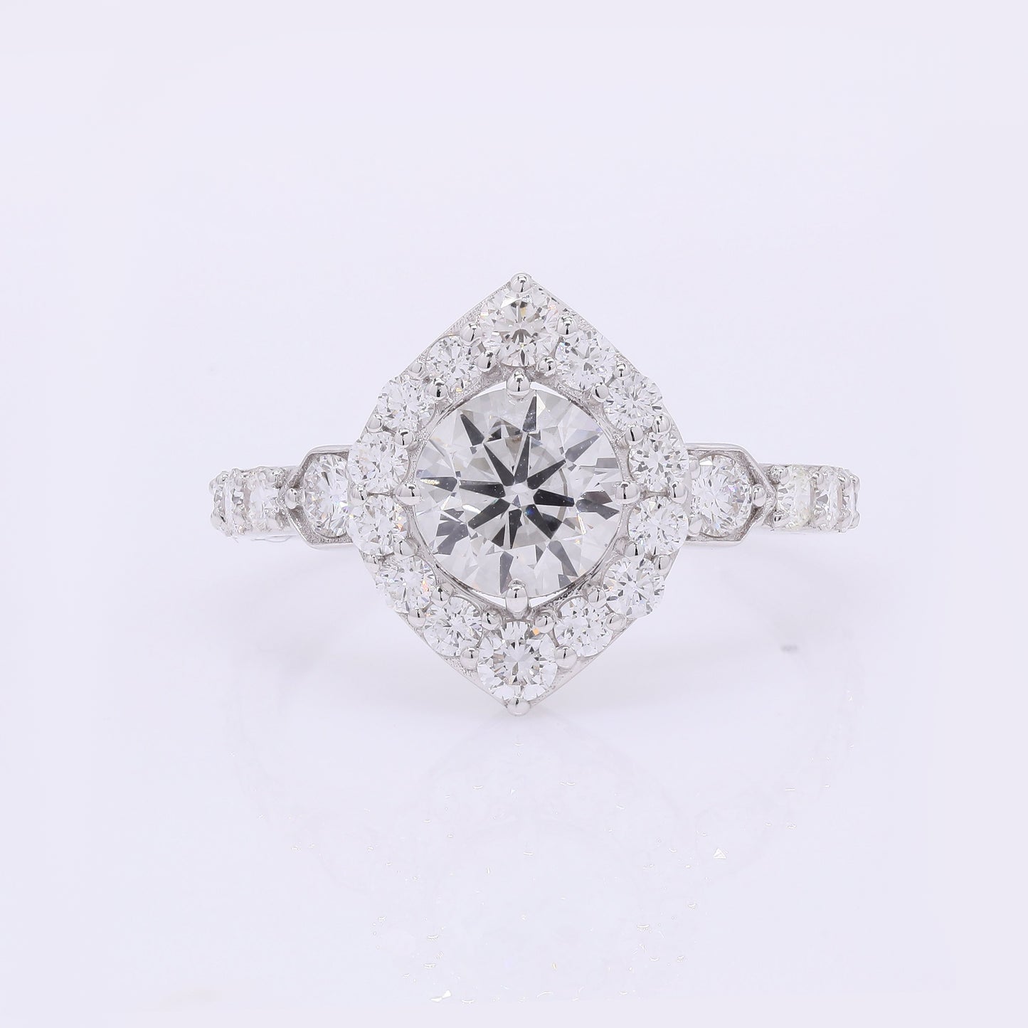 2.11 Carats Lab Grown Diamond 14K Gold Ring