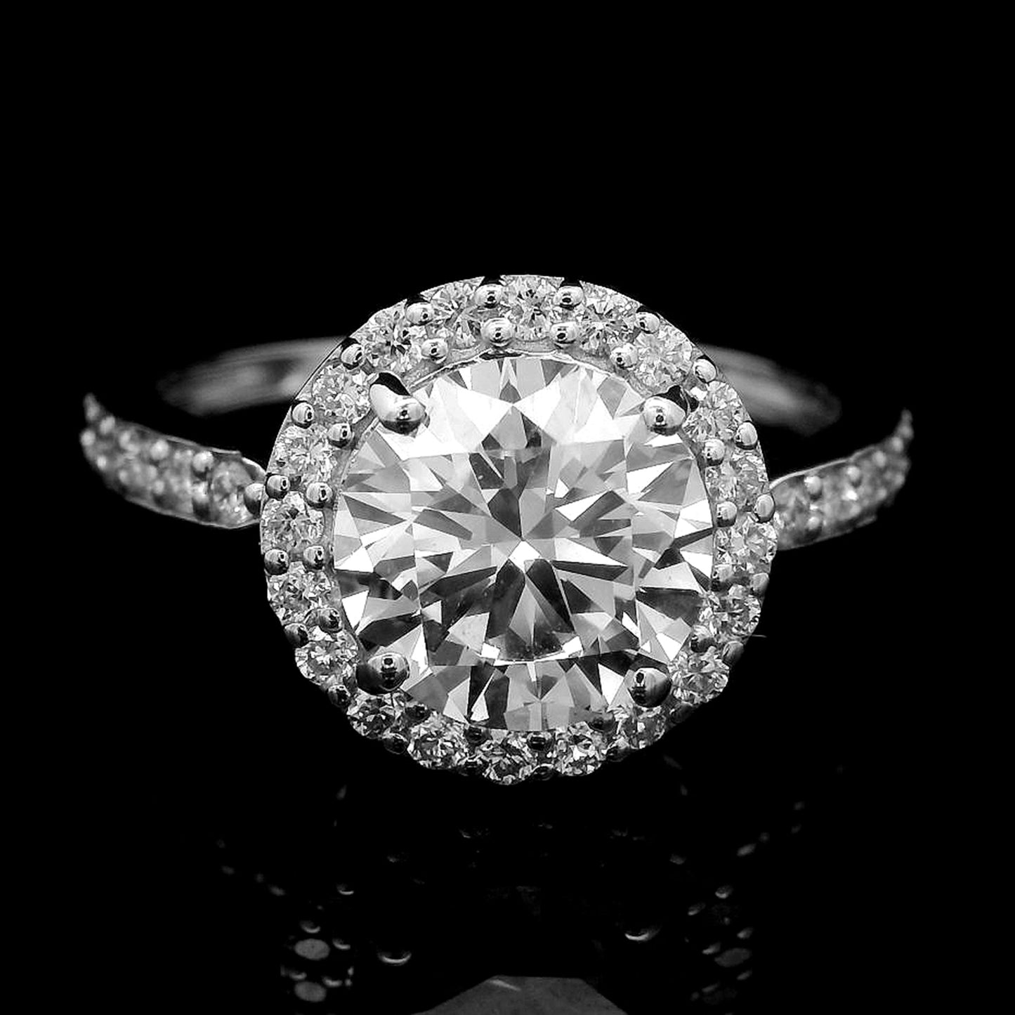 2.49 Carats Lab Grown Diamond 14K Gold Ring
