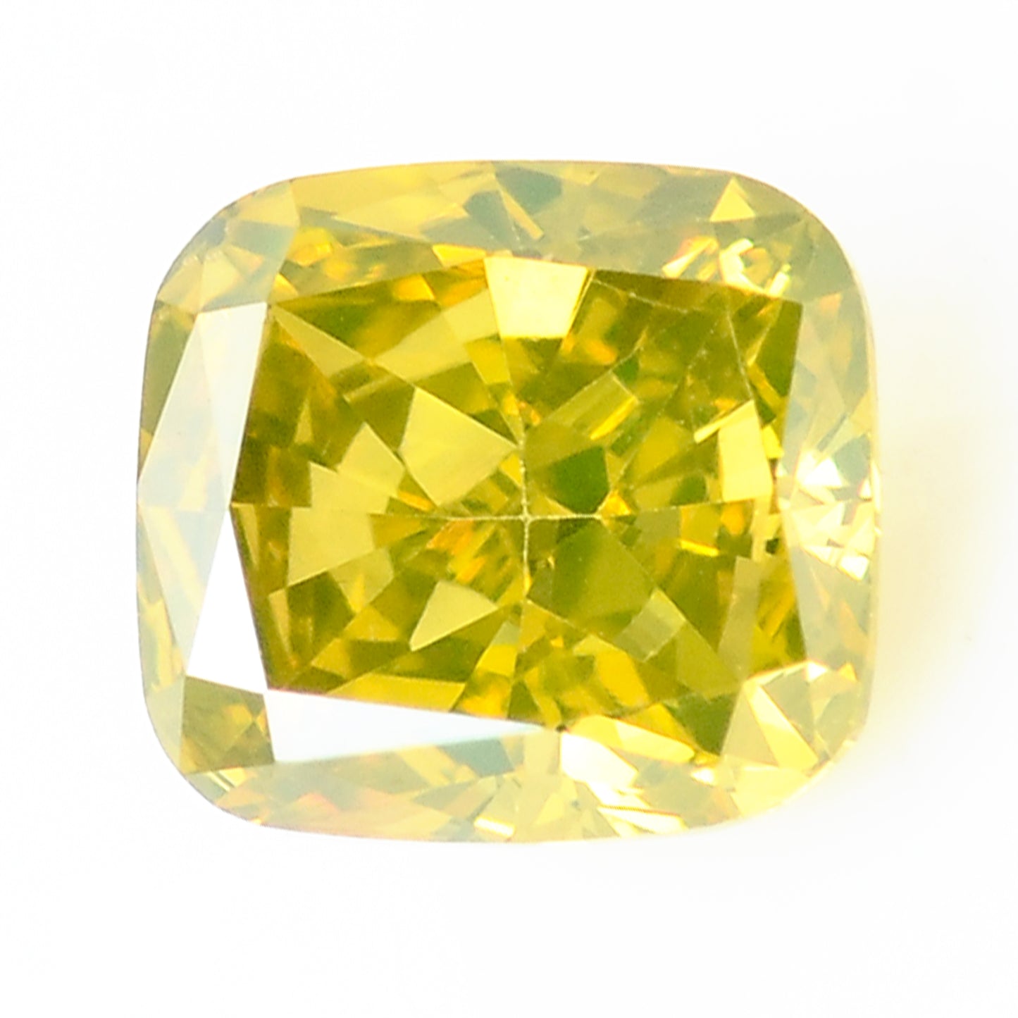 0.31 Carat Yellow Diamond Cushion Loose Gemstone