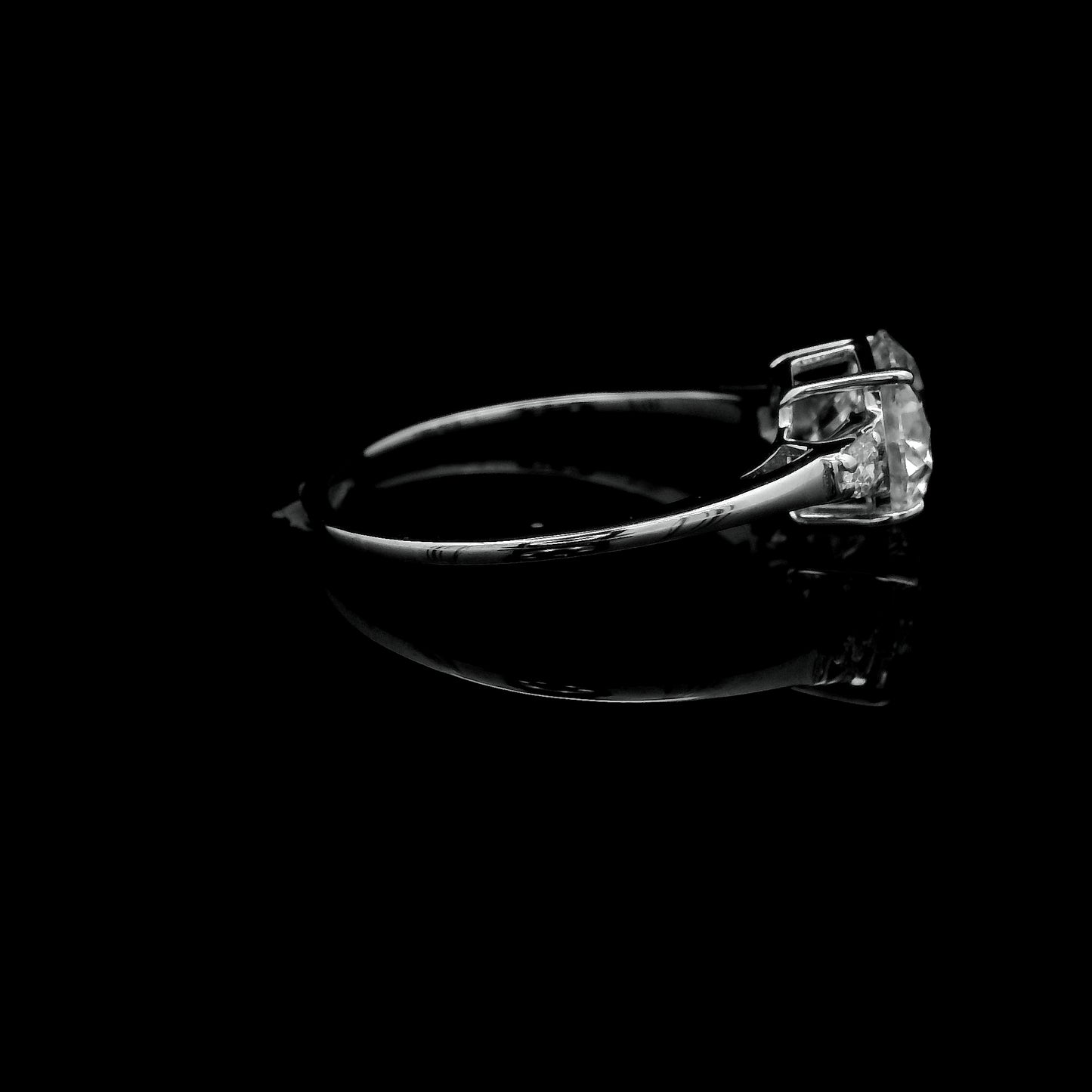 1.60 Ct Round Lab Grown Diamond 14K Gold Ring
