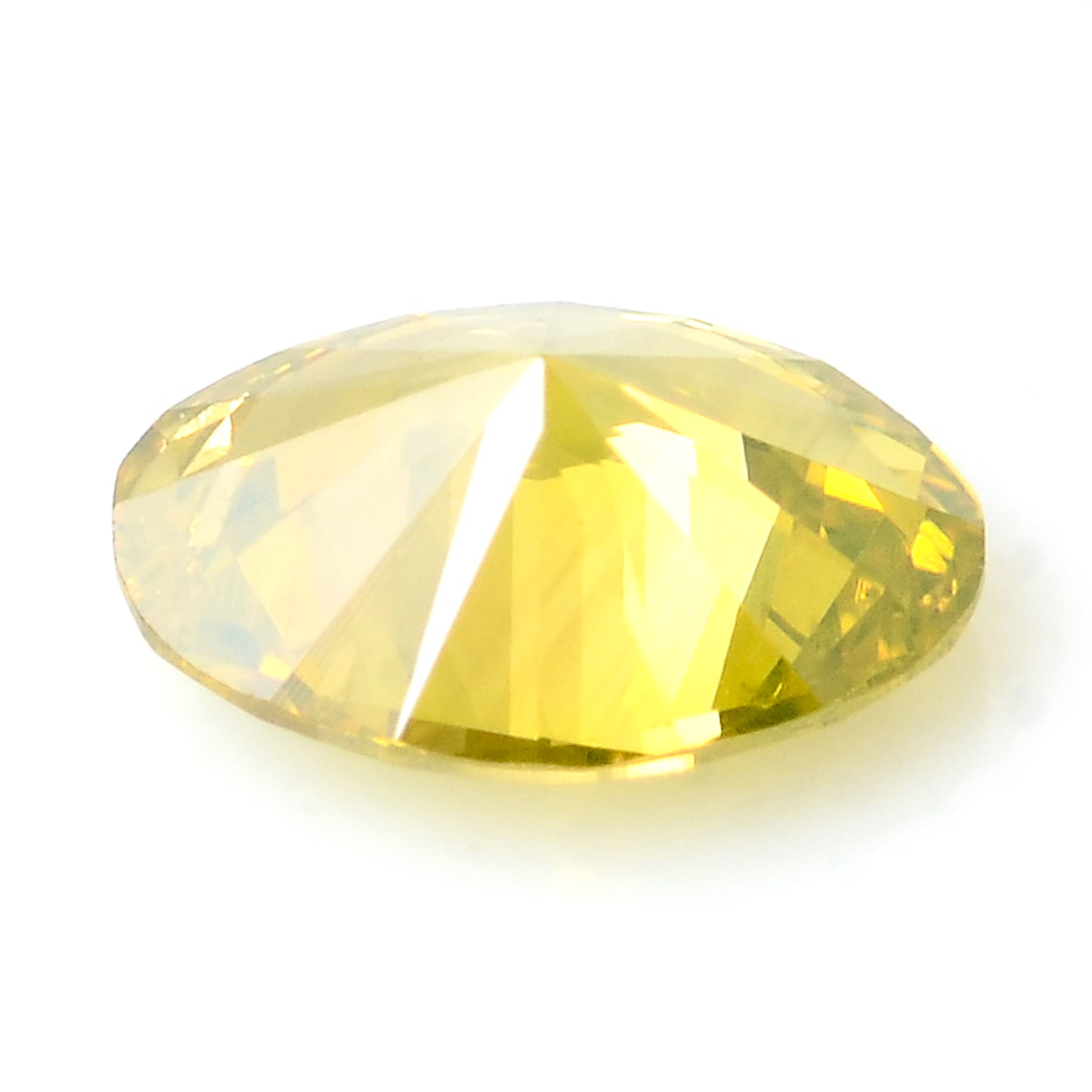 0.28 Carat Yellow Diamond Oval Loose Gemstone