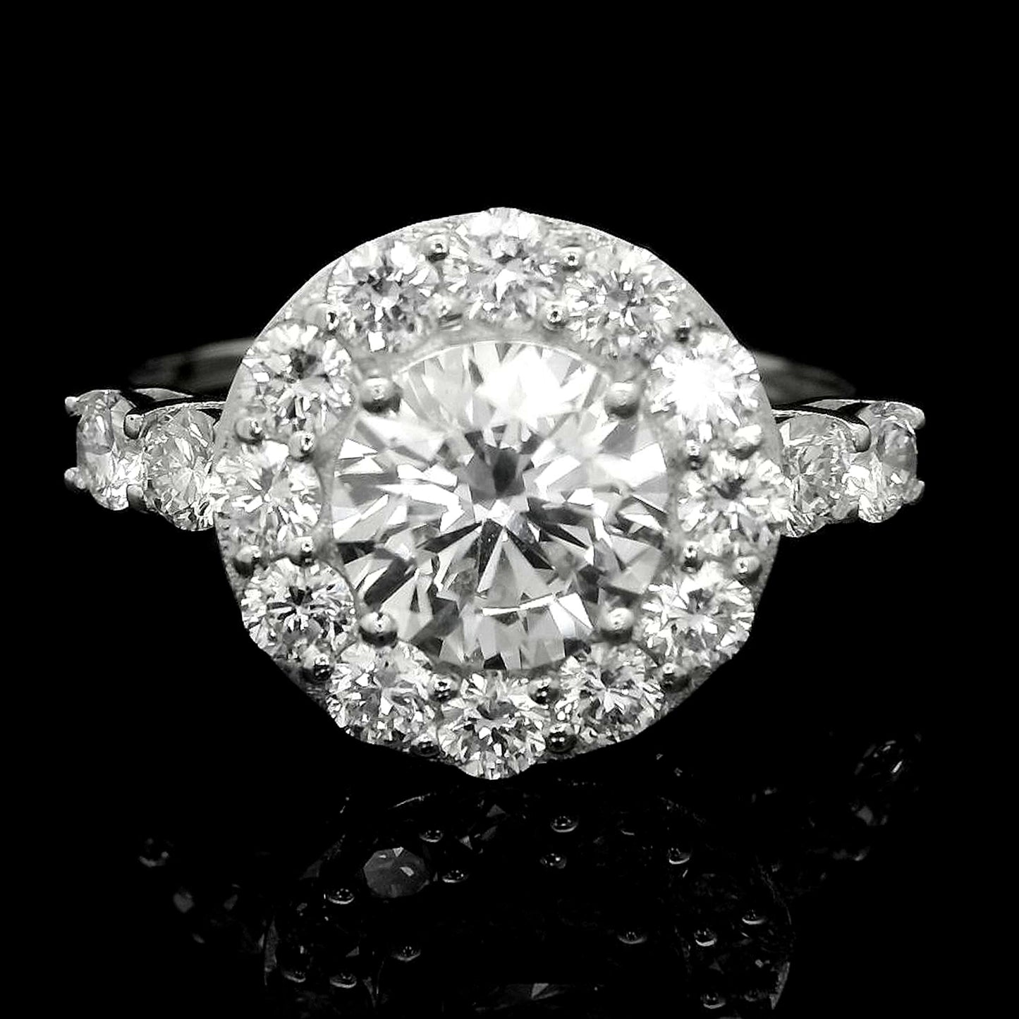 2.07 Carats Lab Grown Diamond 14K Gold Ring