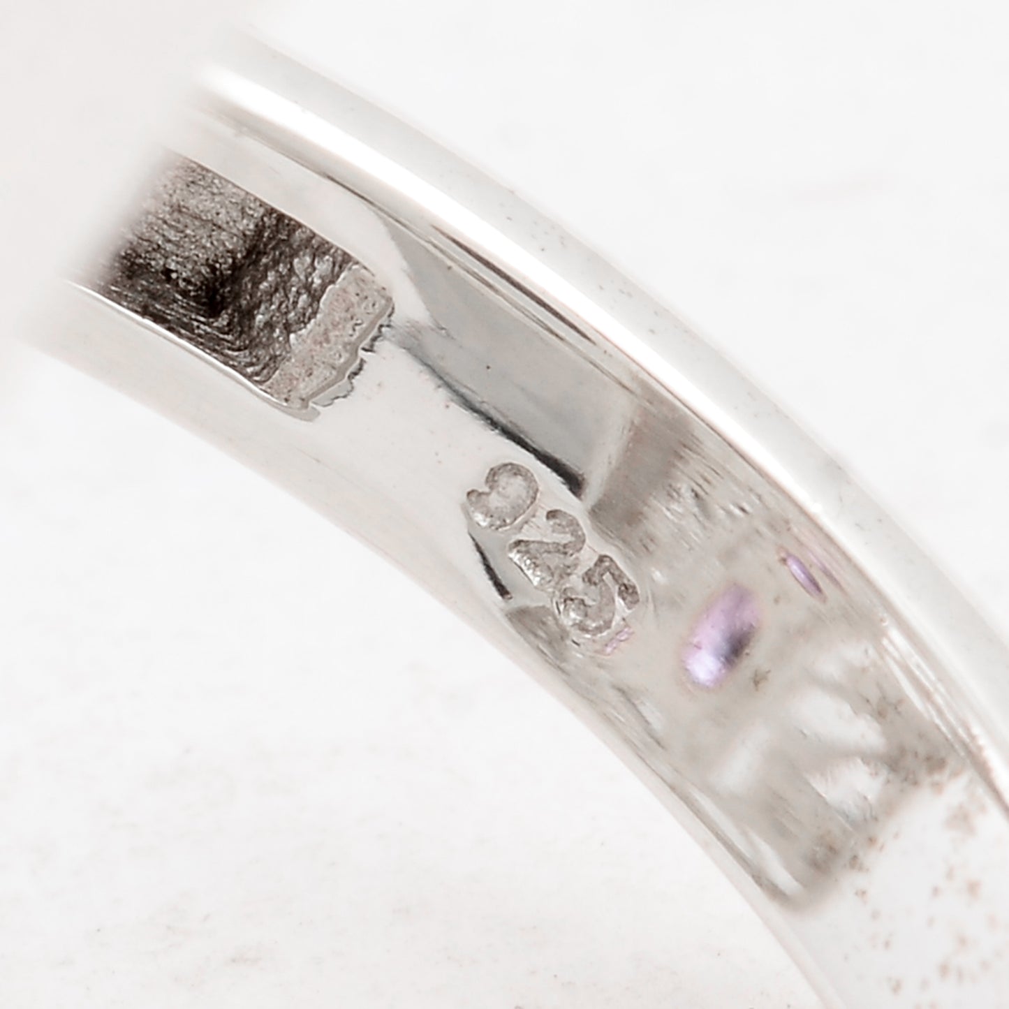 2.43 Ct Round Amethyst 925 Sterling Silver Ring