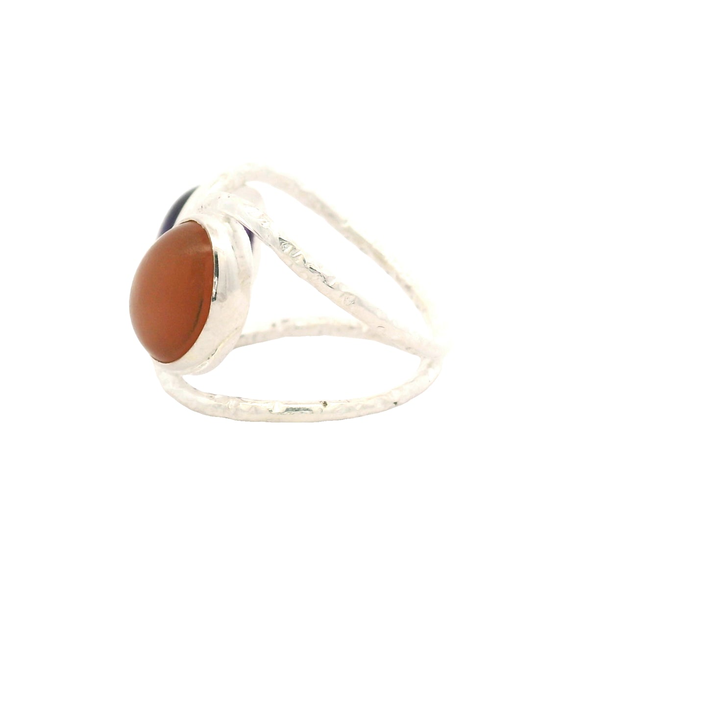 13.25 Ct Amethyst, Moonstone 925 Sterling Silver Ring