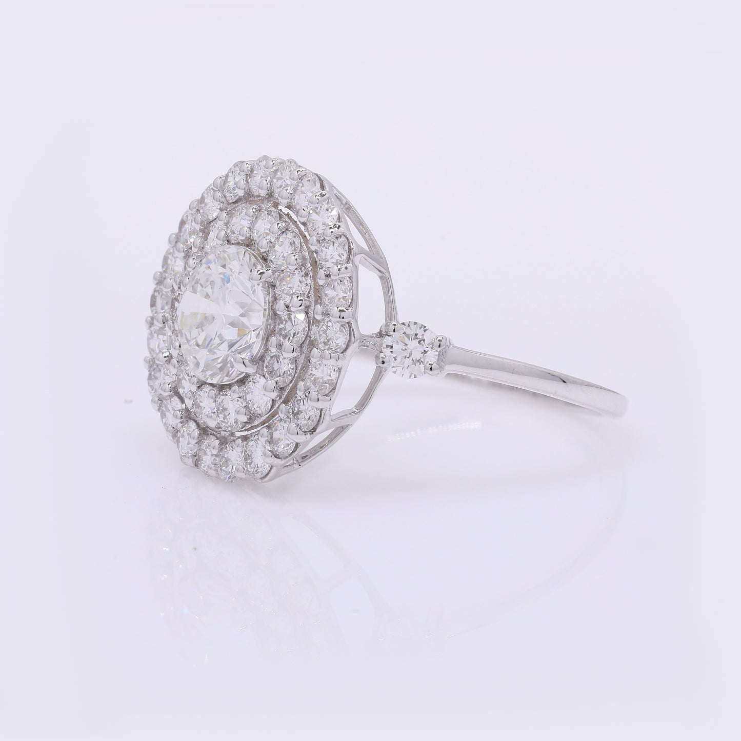 2.28 Carats Lab Grown Diamond 14K Gold Ring