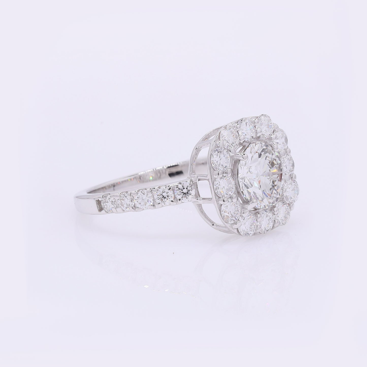 2.18 Carats Lab Grown Diamond 14K Gold Ring