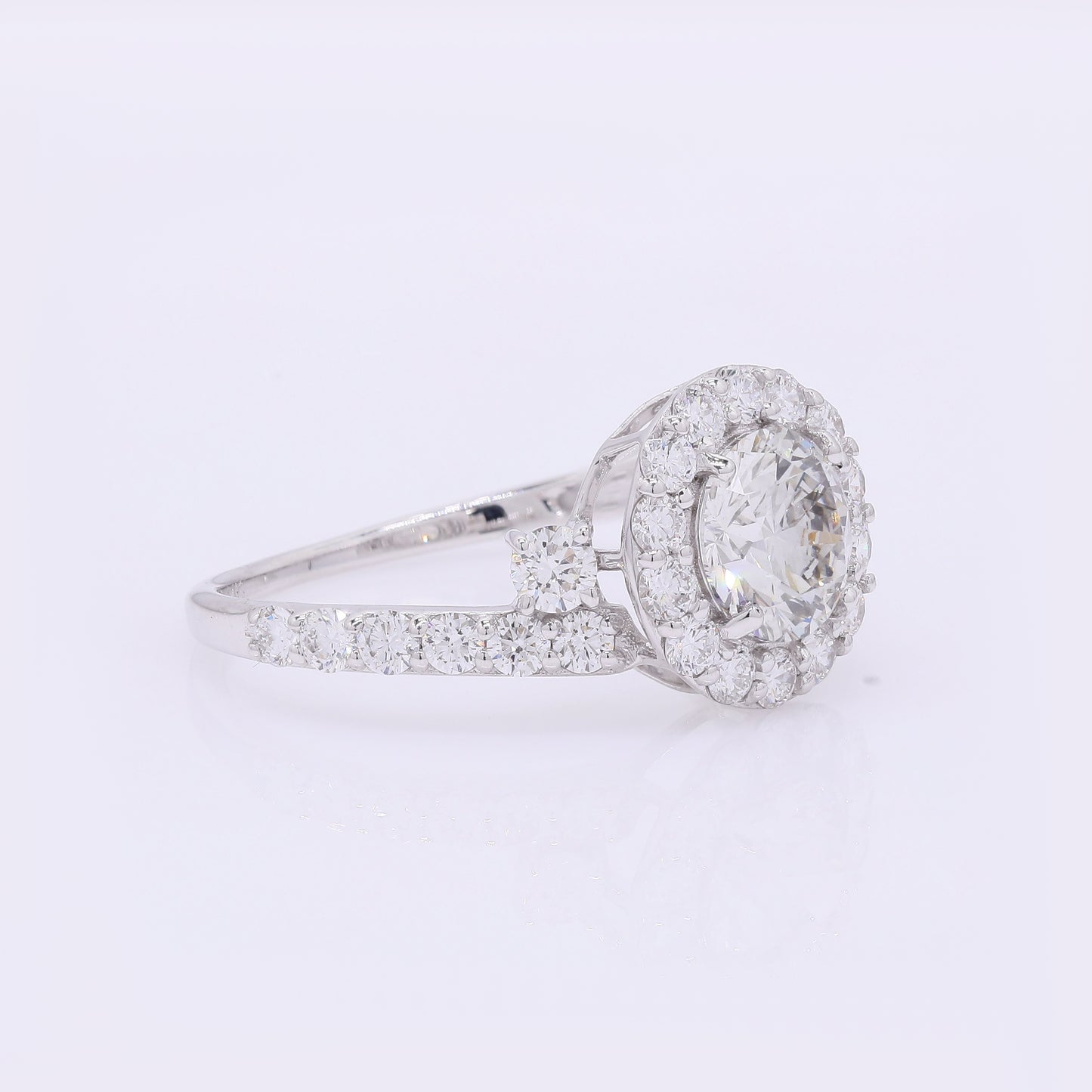 2.04 Carats Lab Grown Diamond 14K Gold Ring