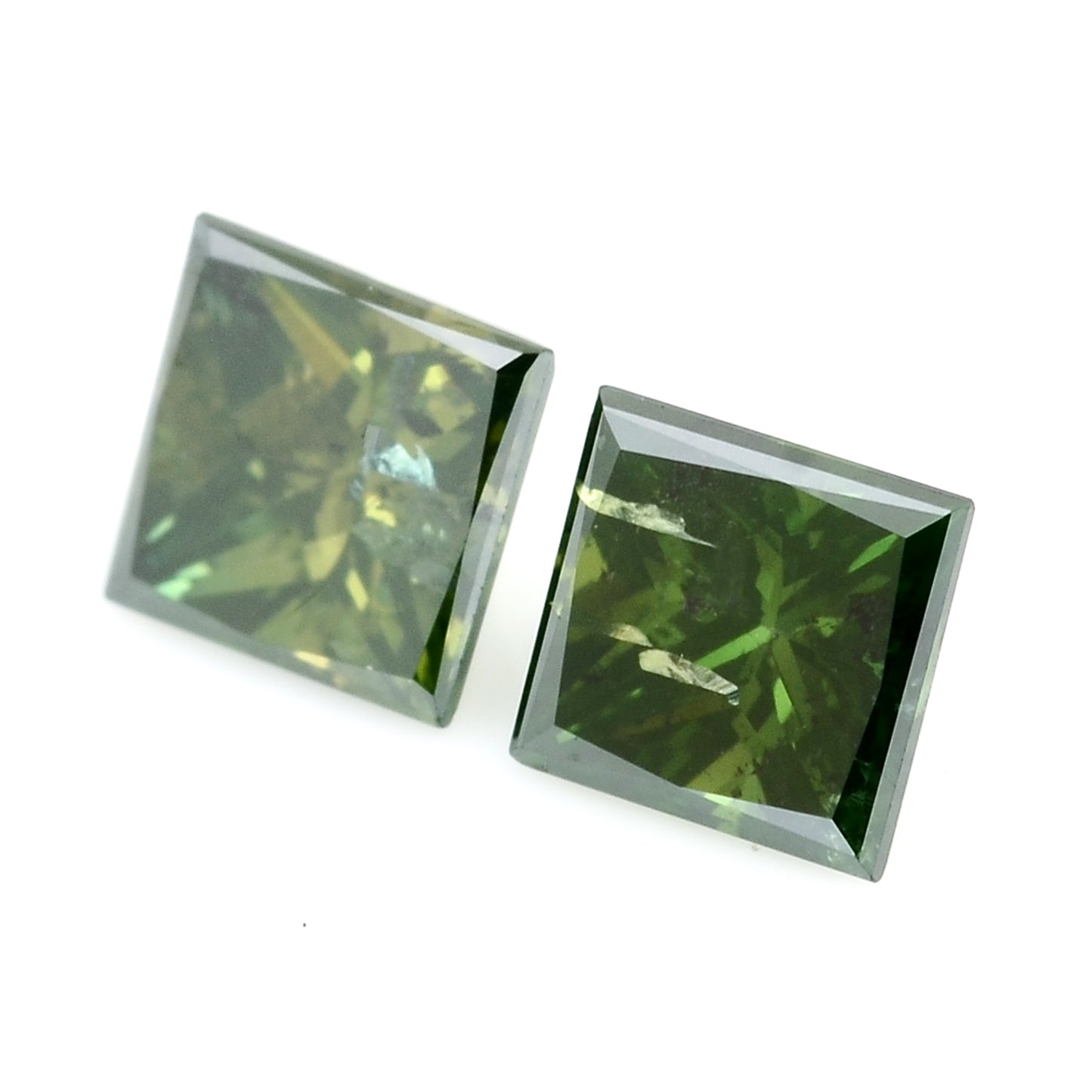 0.58 Green Diamond Sqaure Loose Gemstone