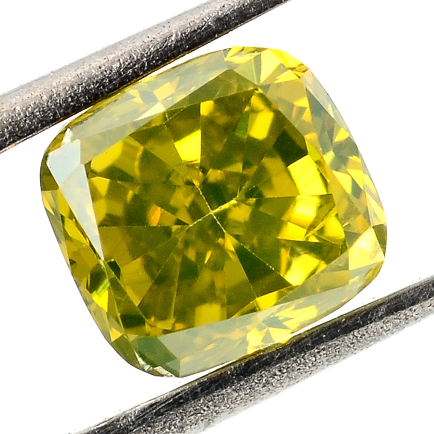 0.83 Carat Yellow Diamond Cushion Loose Gemstone