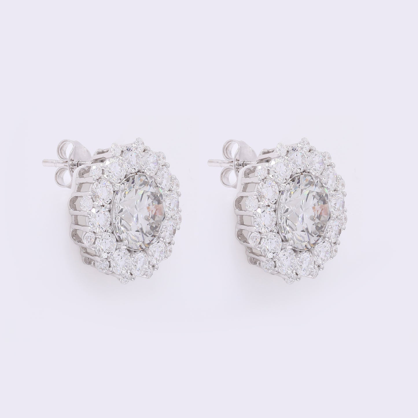 5.01 Carats Lab Grown Diamond 14K Gold Earrings