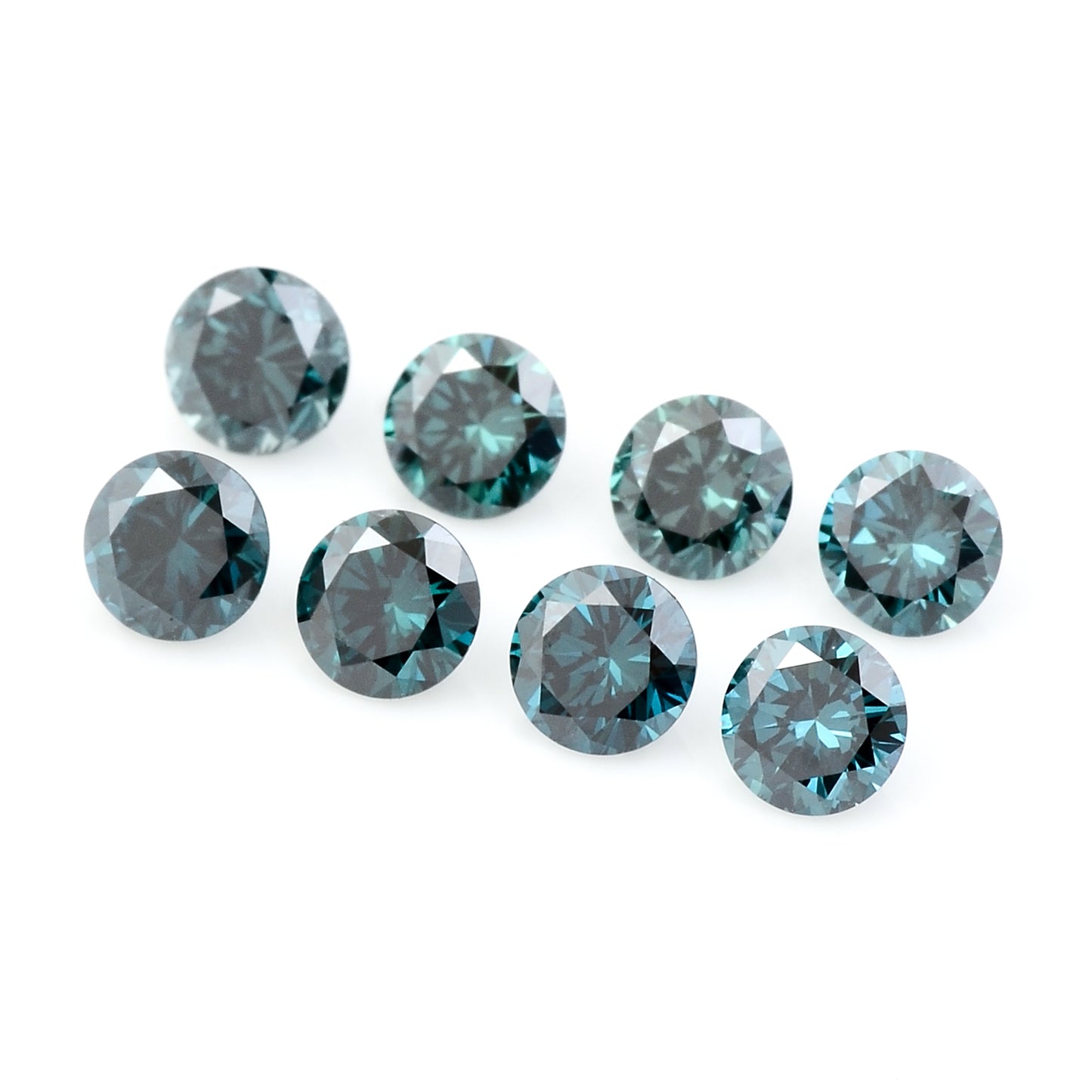 0.72 Blue Diamond Round Loose Gemstone