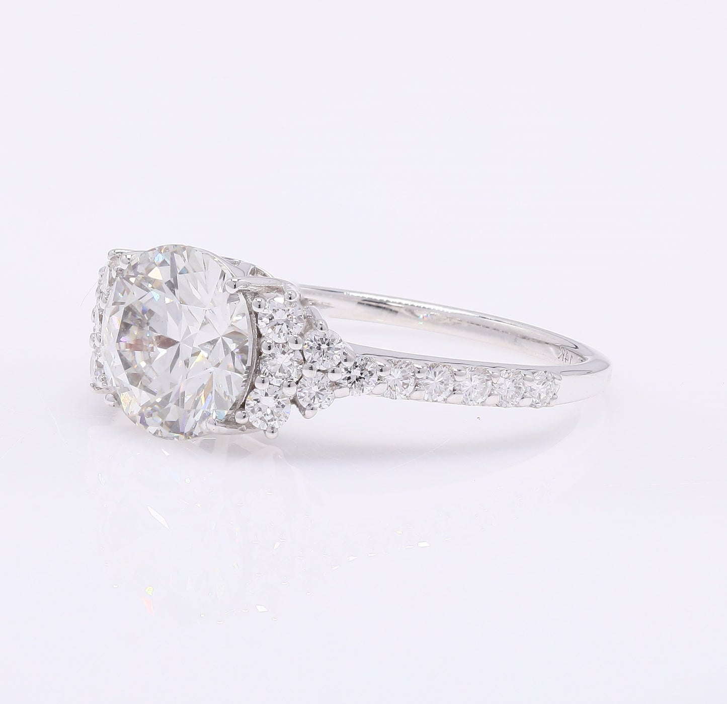 2.44 Carats Lab Grown Diamond 14K Gold Ring
