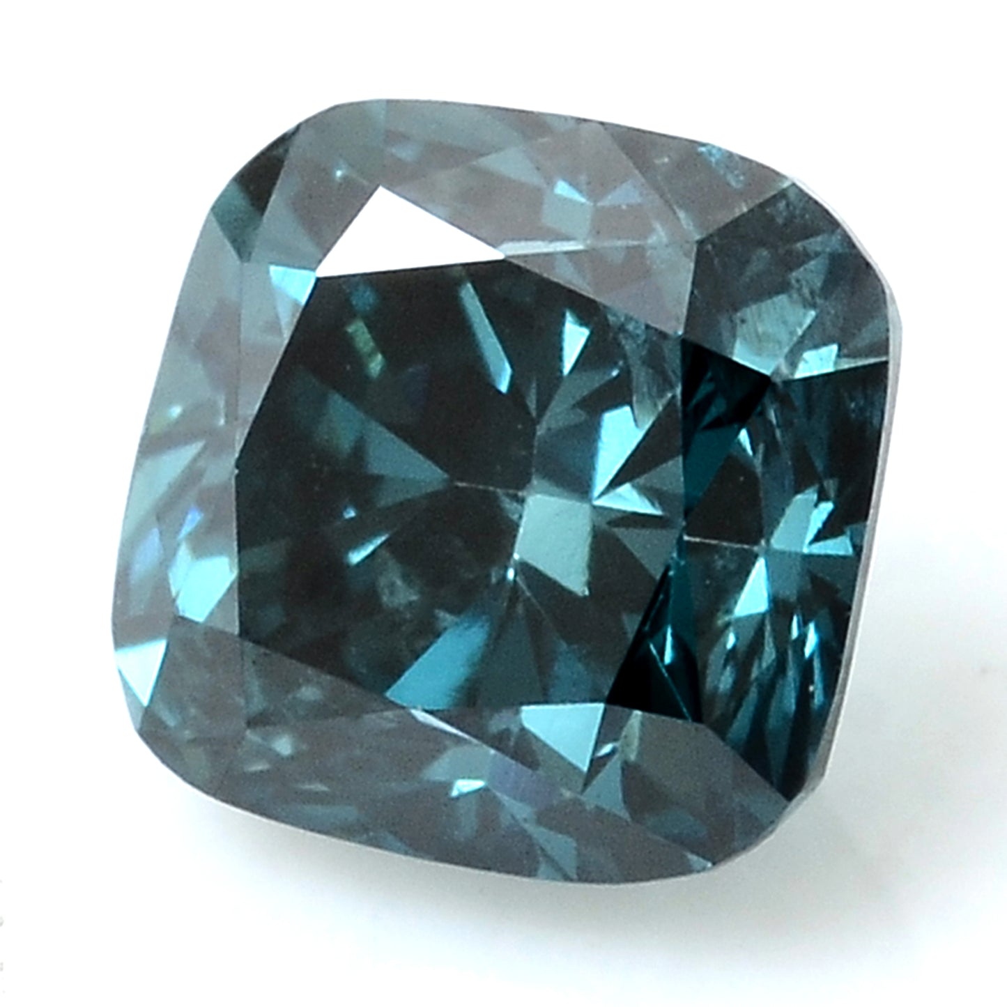 0.42 Carat Blue Diamond Cushion Loose Gemstone
