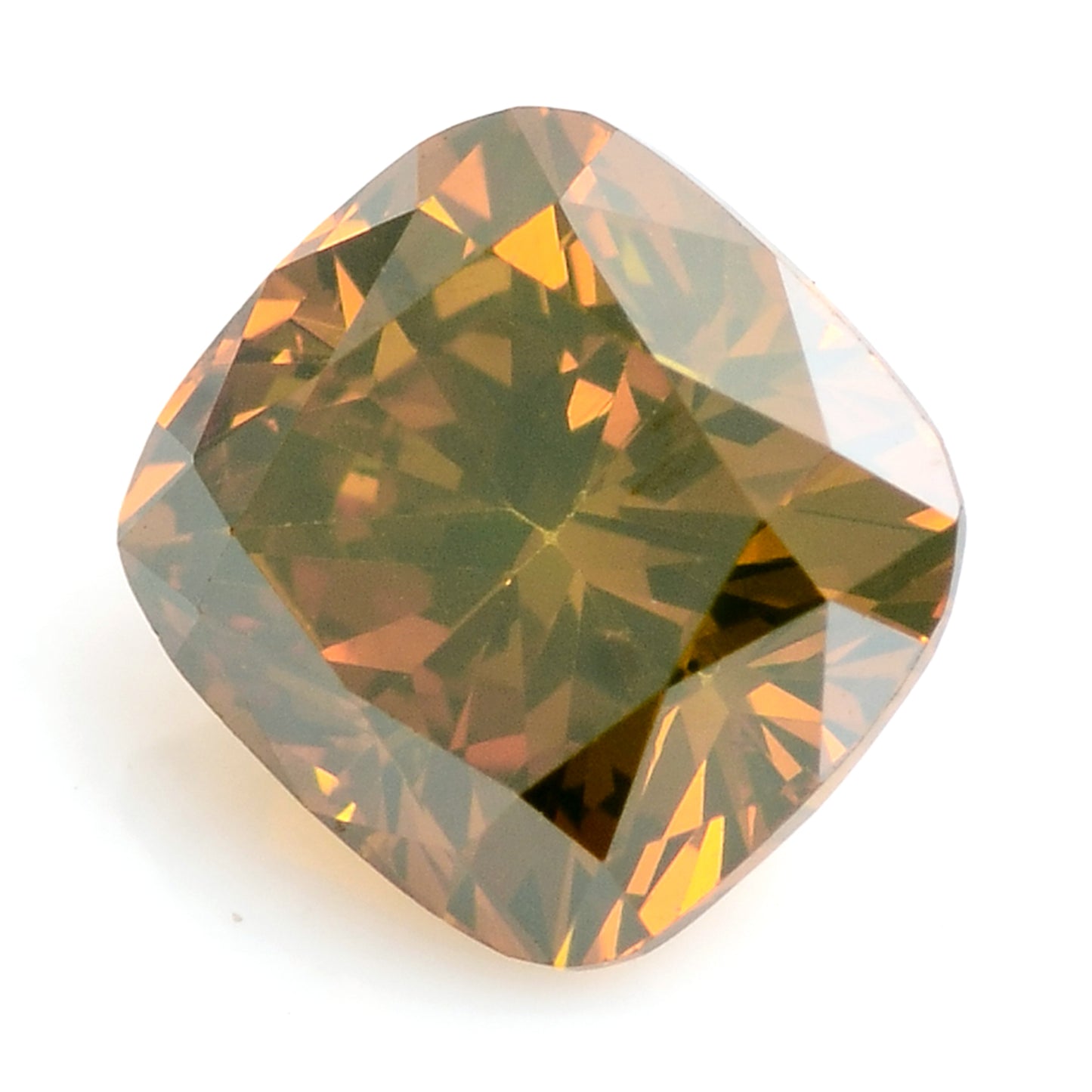 0.44 Carat Red Diamond Cushion Loose Gemstone